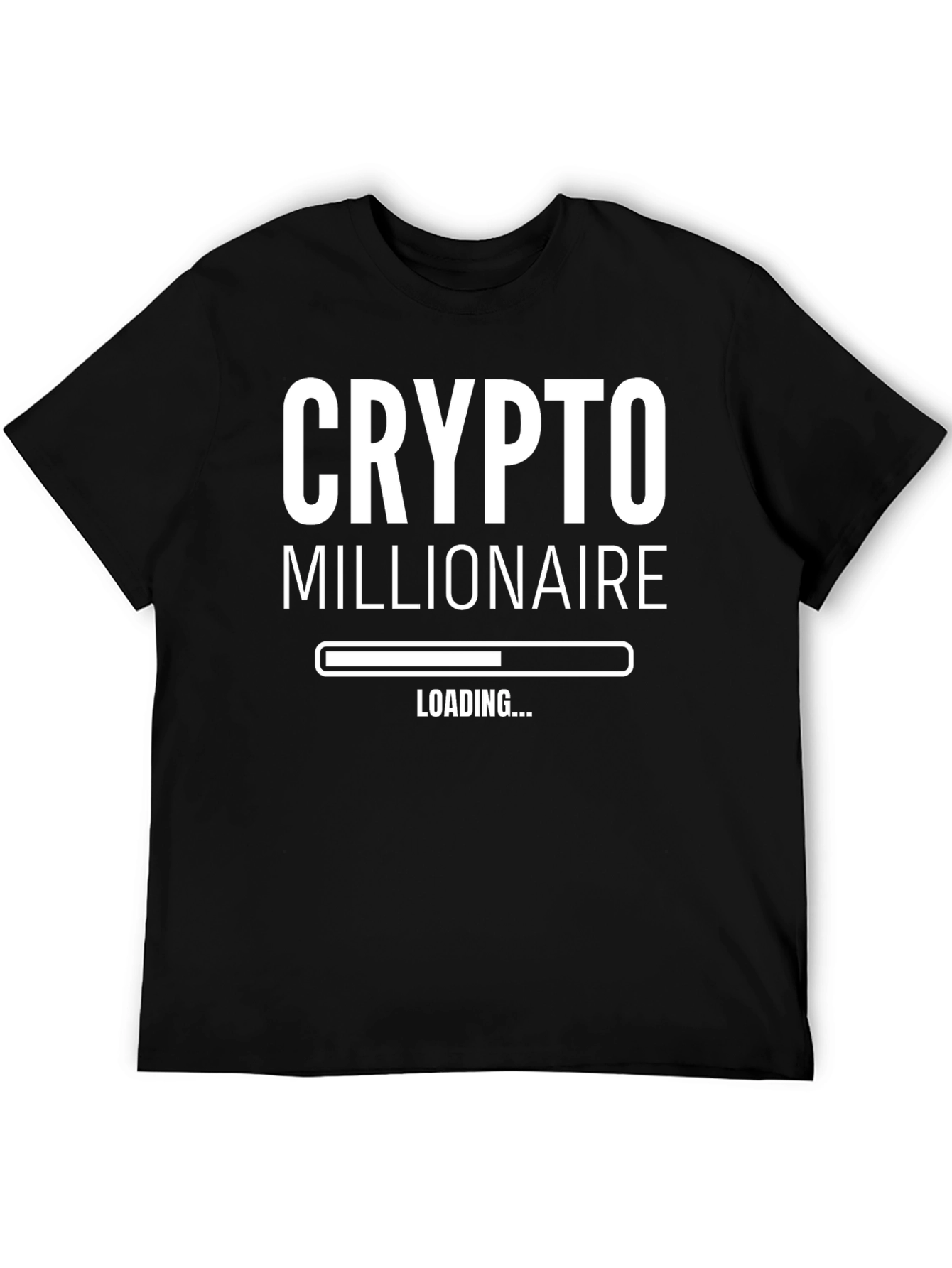 Crypto Millionaire Loading Black T-Shirt