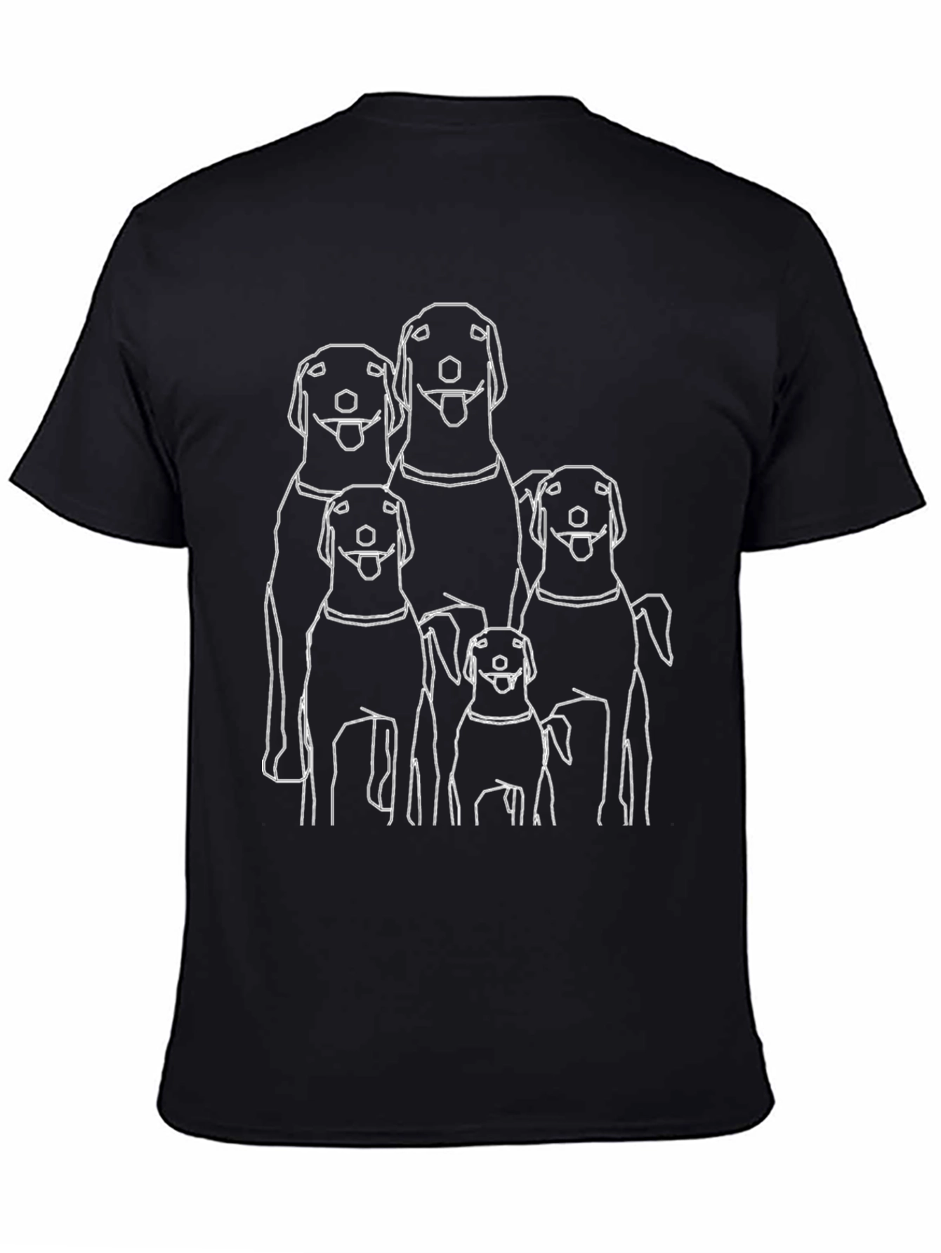 Dog Lover Tee: Family of Labs Graphic T-Shirt