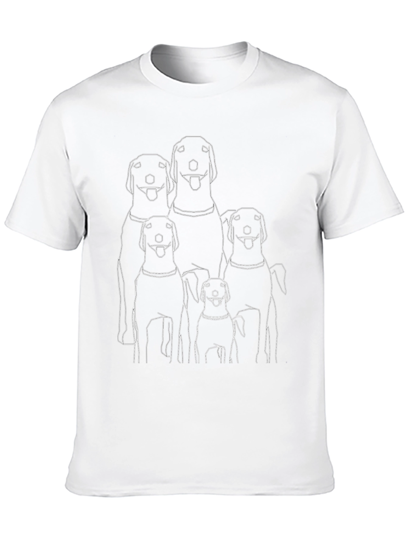Dog Lover Tee: Family of Labs Graphic T-Shirt
