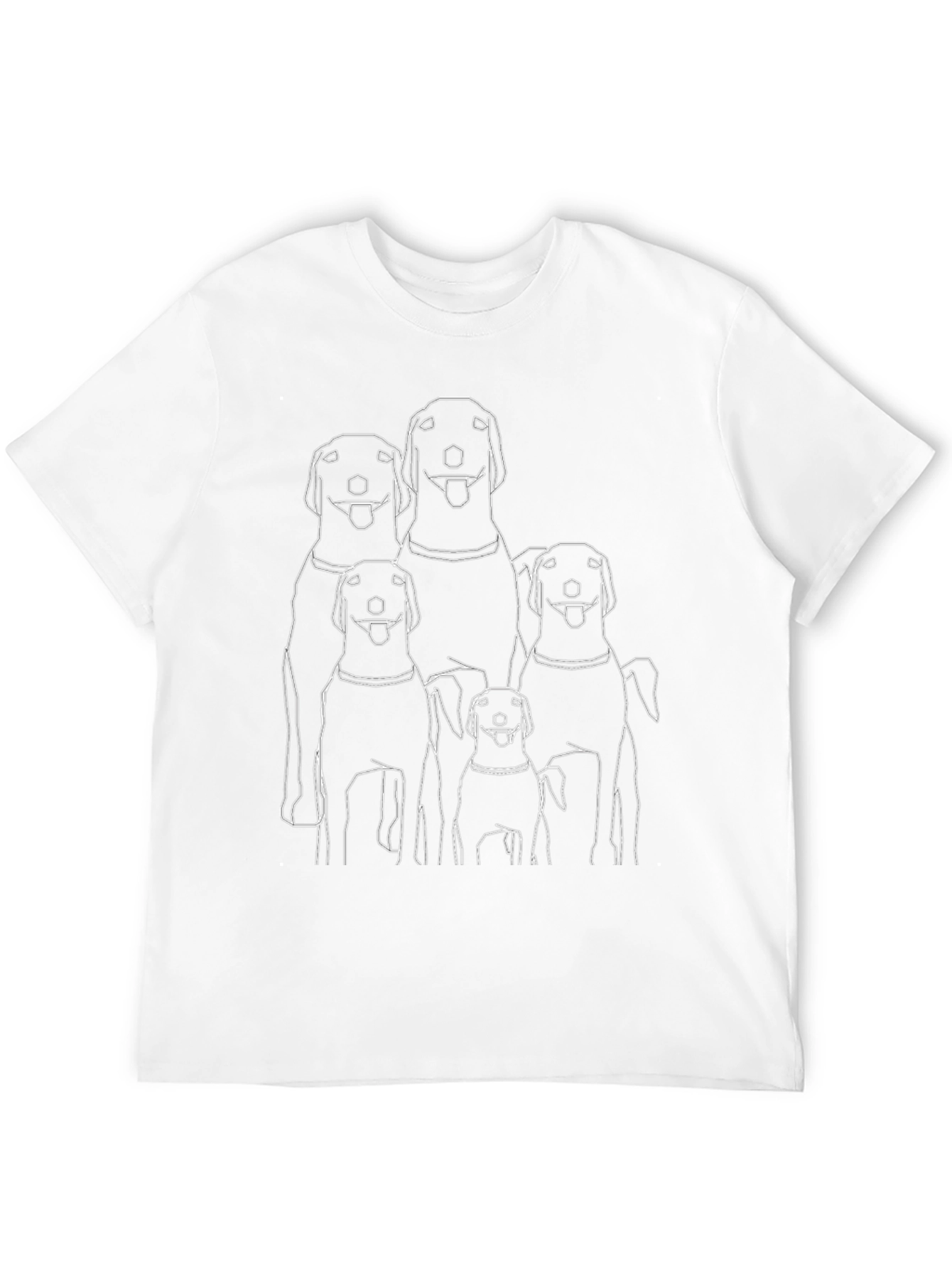 Dog Lover Tee: Family of Labs Graphic T-Shirt