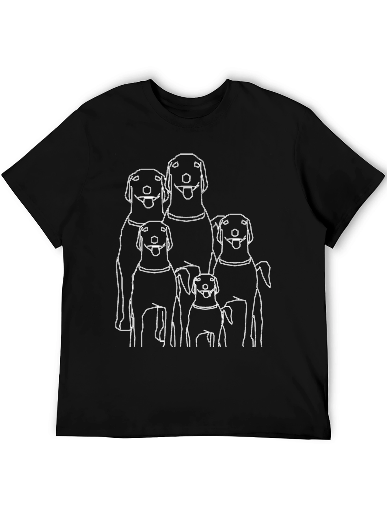 Dog Lover Tee: Family of Labs Graphic T-Shirt