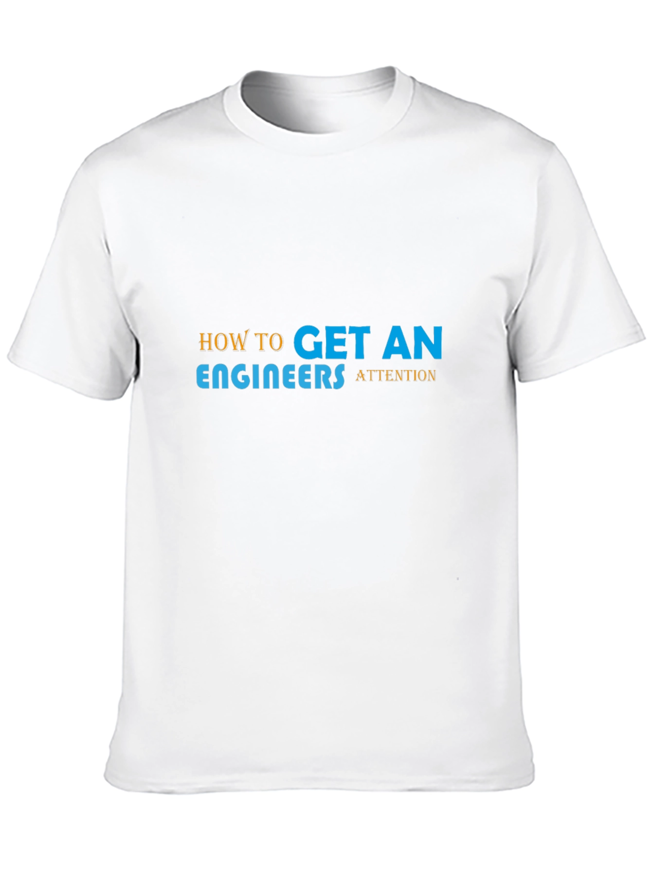 Engineer Attention Graphic Tee - Black