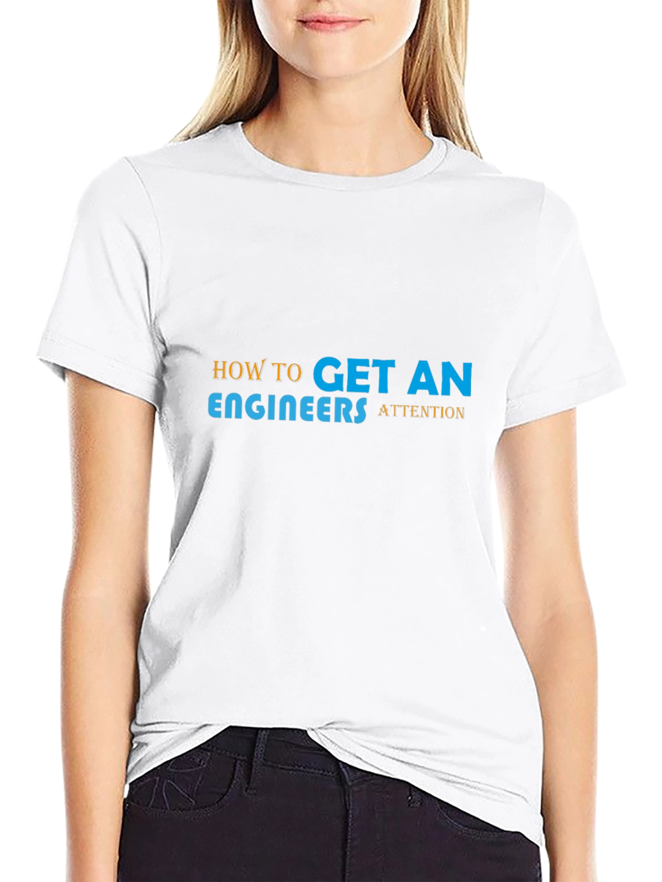 Engineer Attention Graphic Tee - Black