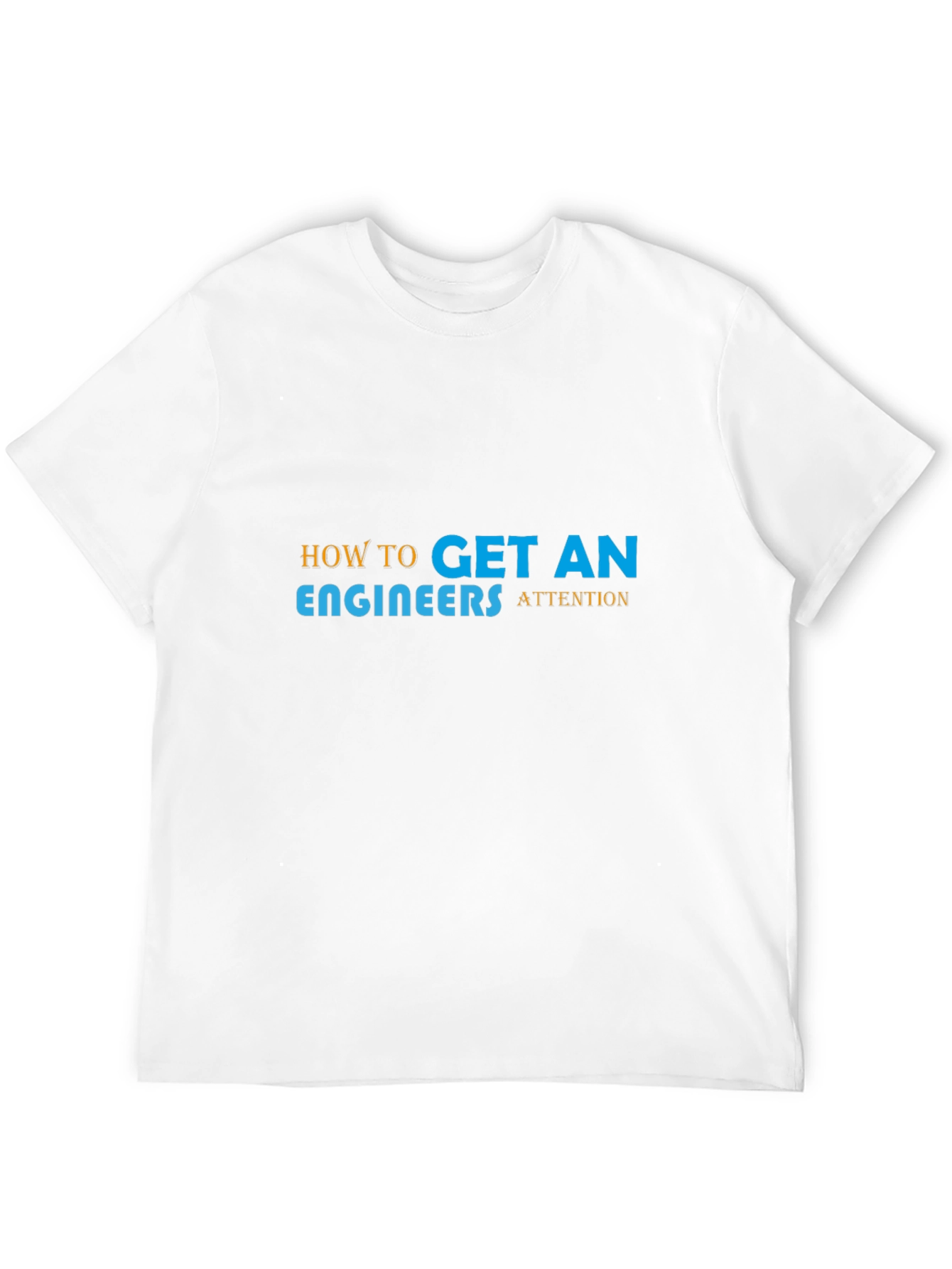 Engineer Attention Graphic Tee - Black