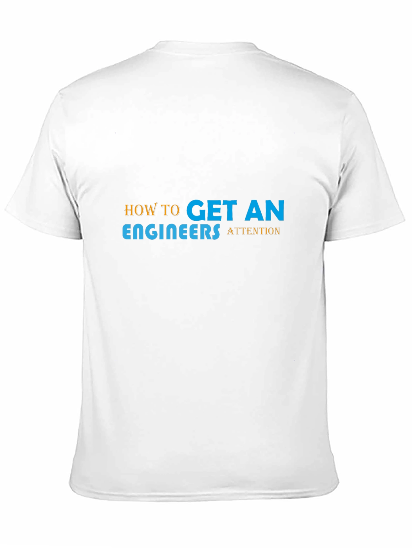 Engineer Attention Graphic Tee - Black