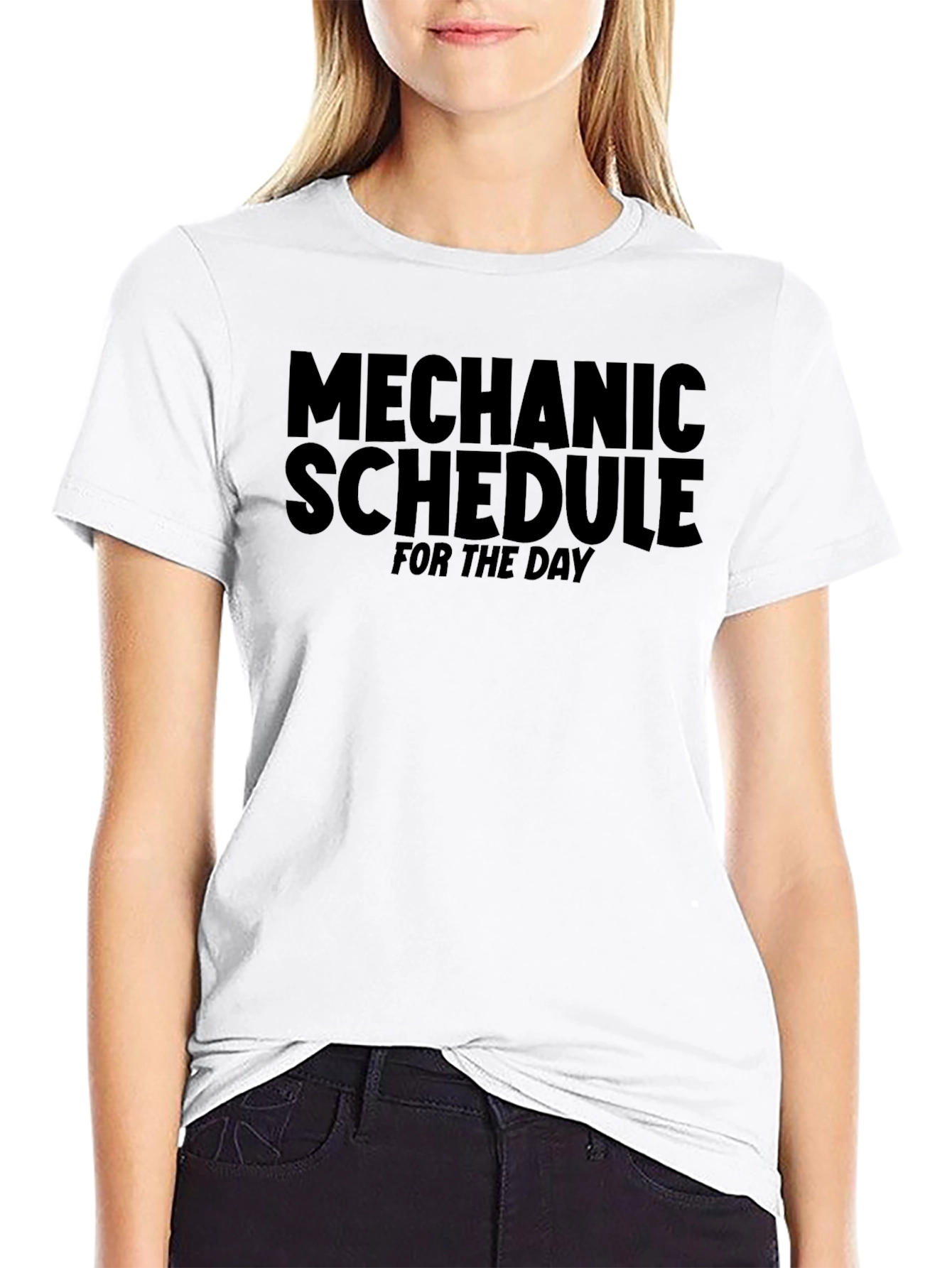 Mechanic Schedule Black T-Shirt