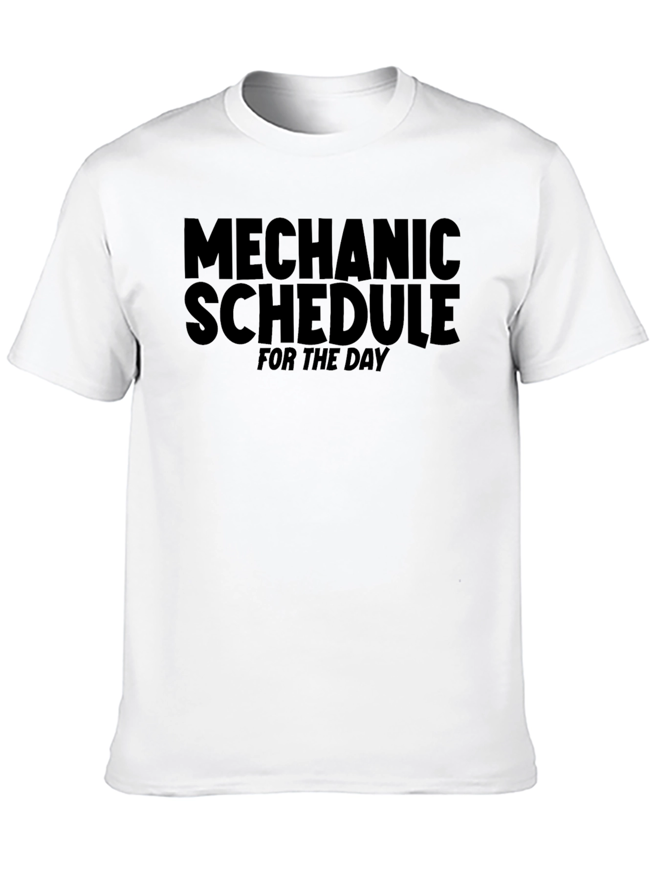 Mechanic Schedule Black T-Shirt