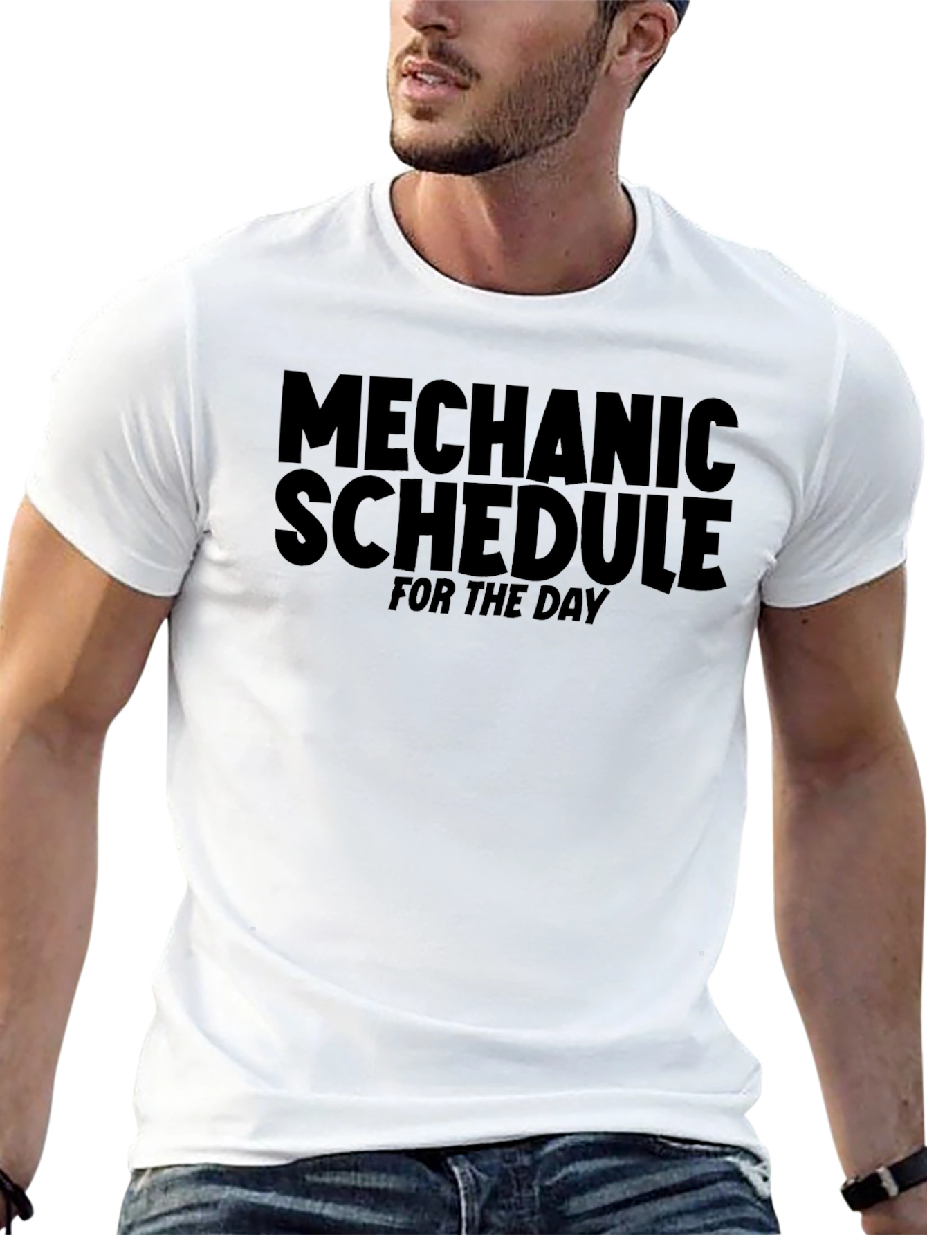 Mechanic Schedule Black T-Shirt