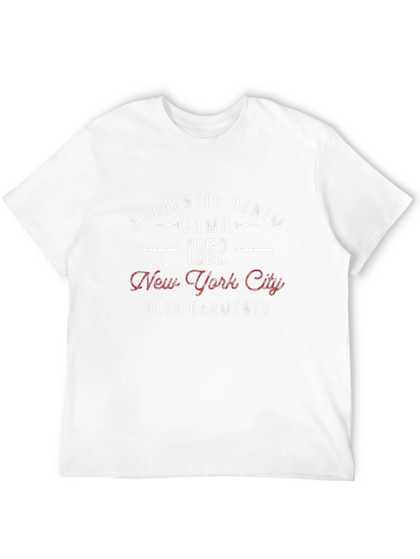 Authentic Denim 1982 New York City Garments T-Shirt