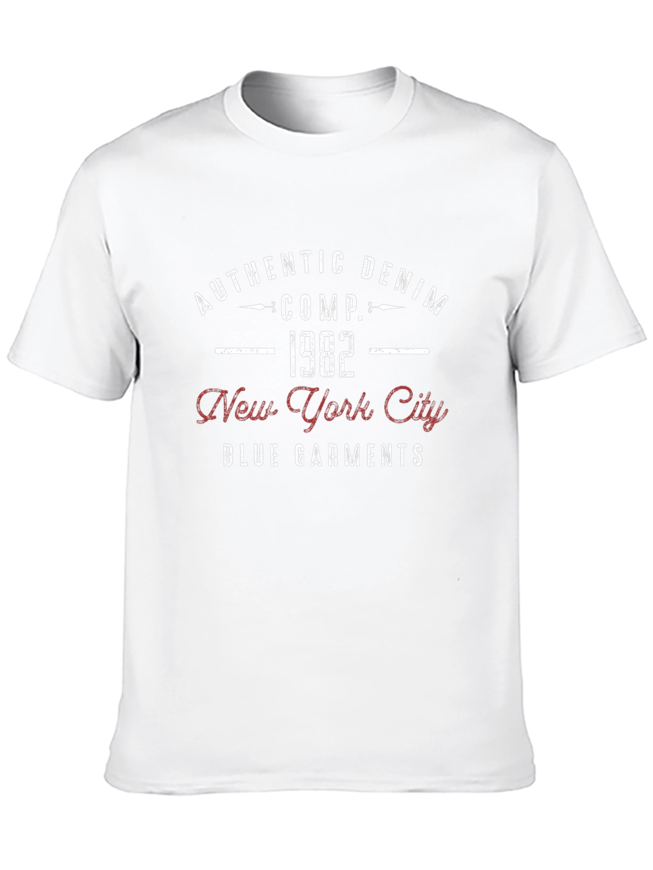 Authentic Denim 1982 New York City Garments T-Shirt