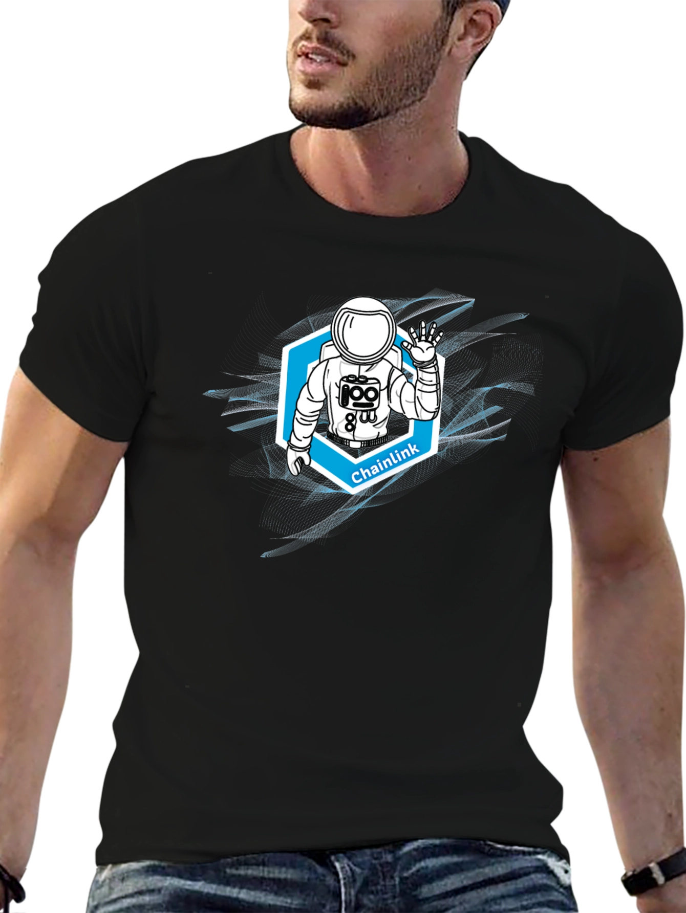 Chainlink Astronaut Graphic T-Shirt