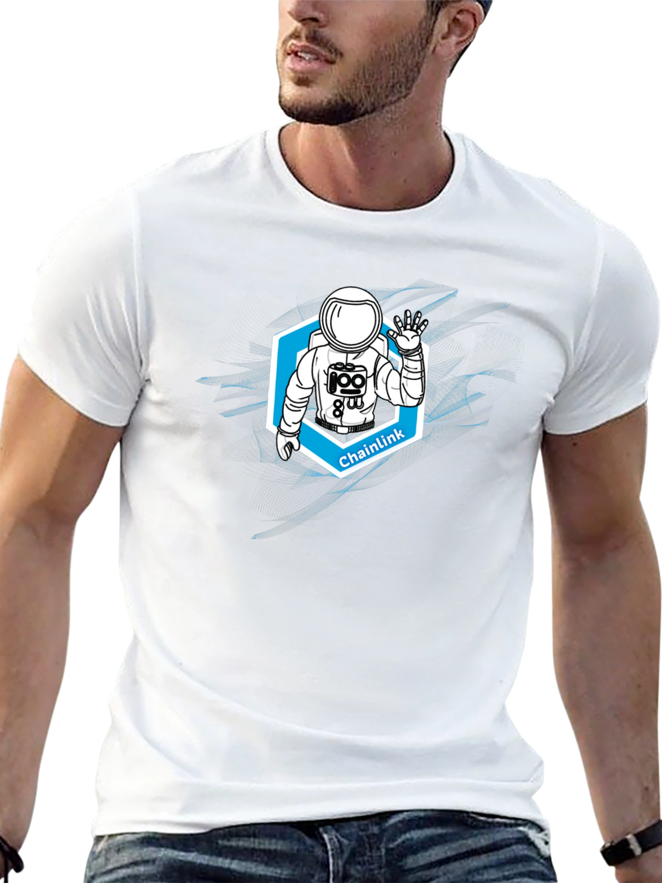 Chainlink Astronaut Graphic T-Shirt