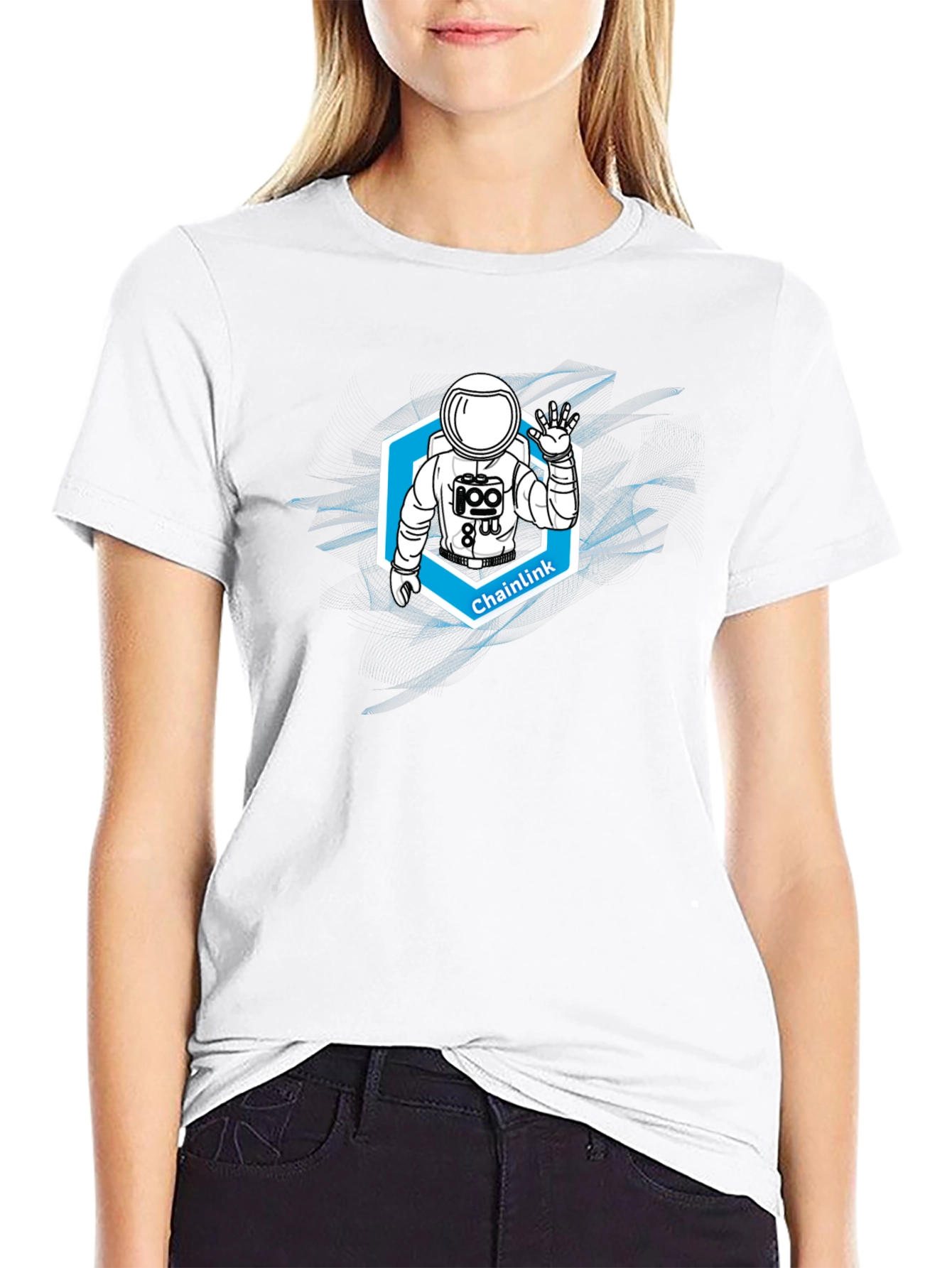 Chainlink Astronaut Graphic T-Shirt