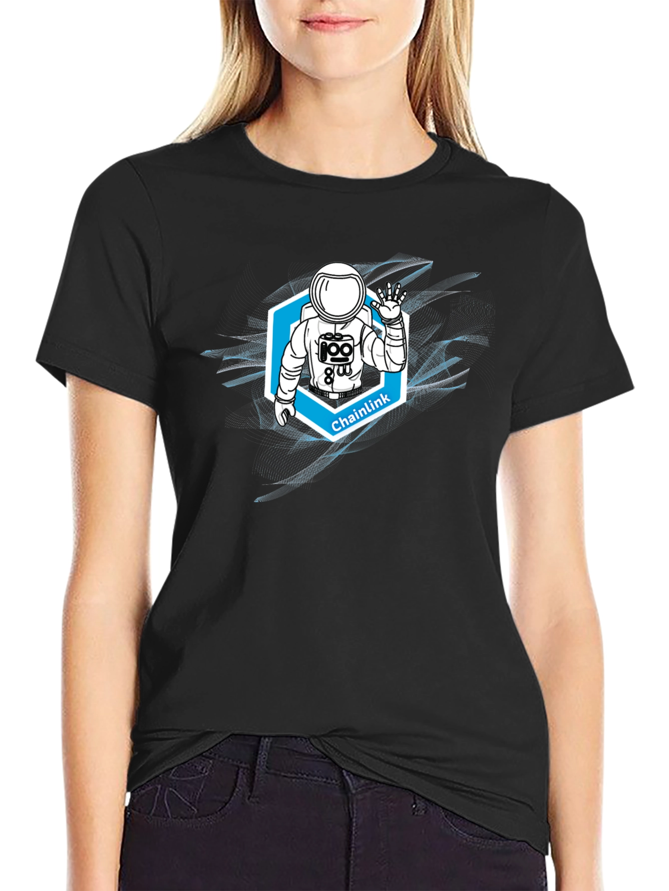 Chainlink Astronaut Graphic T-Shirt