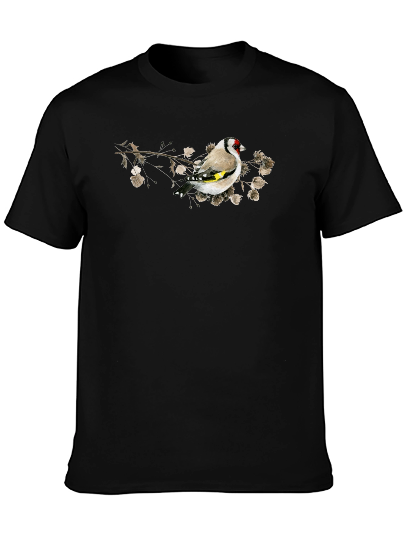 Bird on Branch Graphic Black Tee