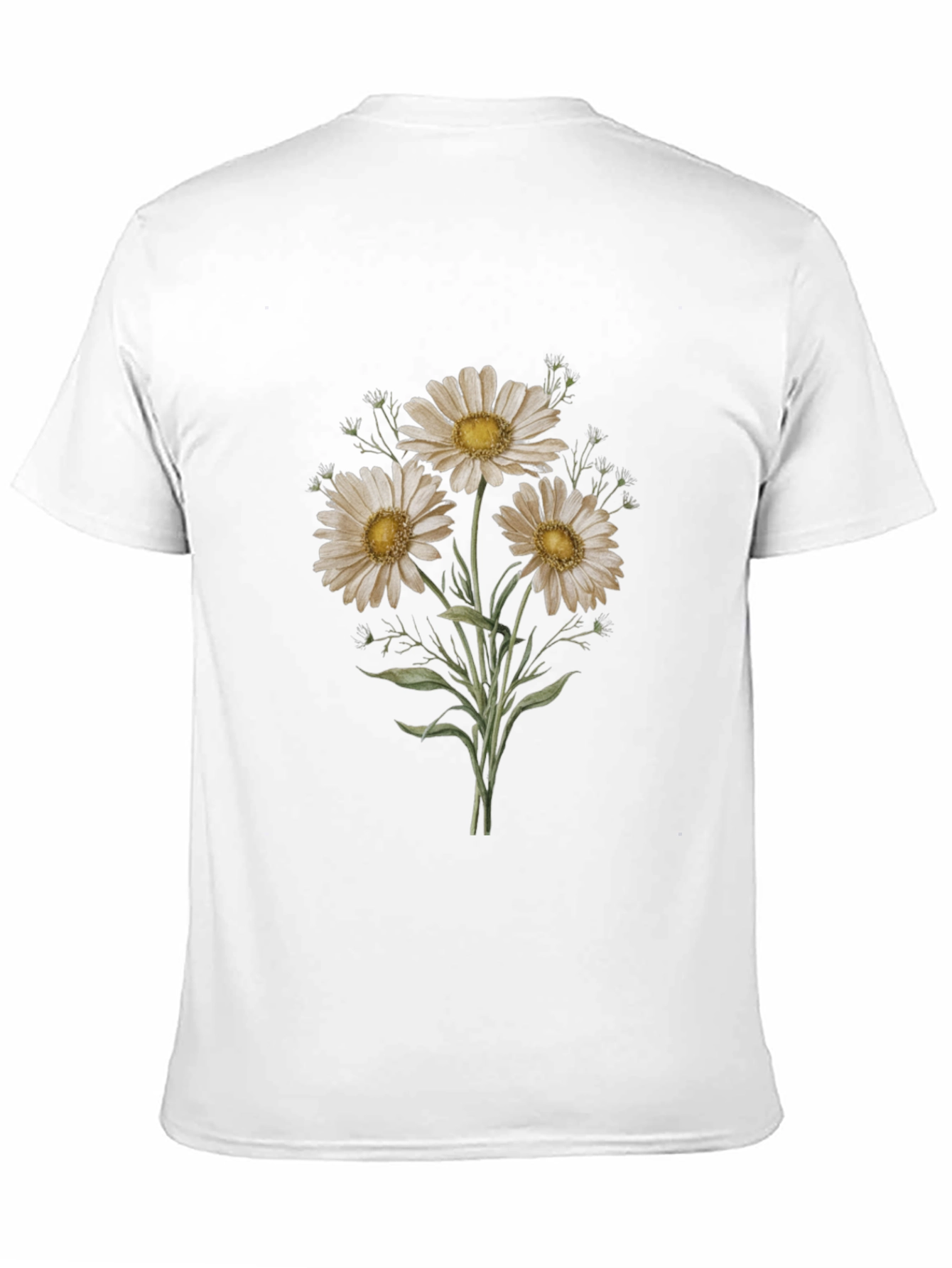 Daisy Graphic Tee - Black Unisex T-Shirt