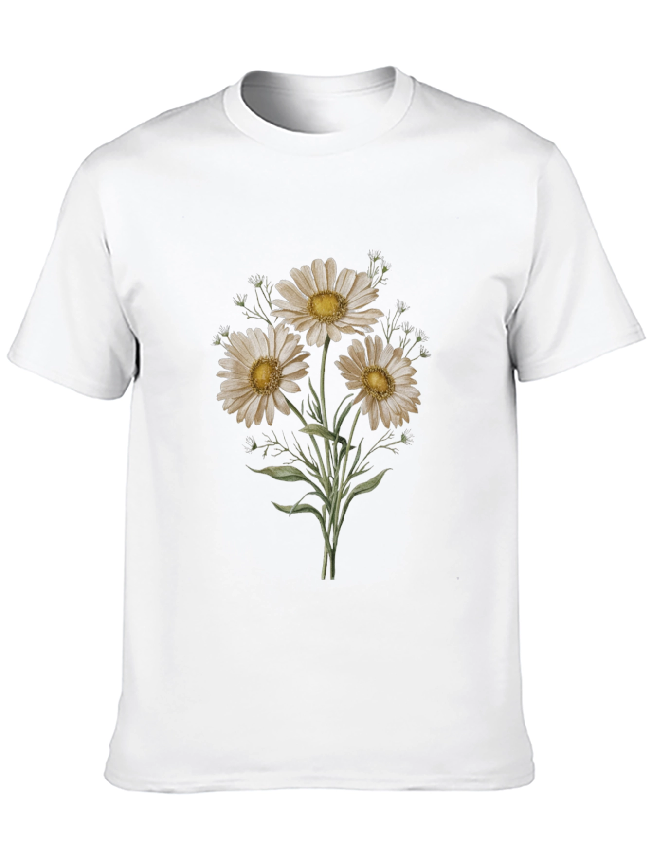 Daisy Graphic Tee - Black Unisex T-Shirt