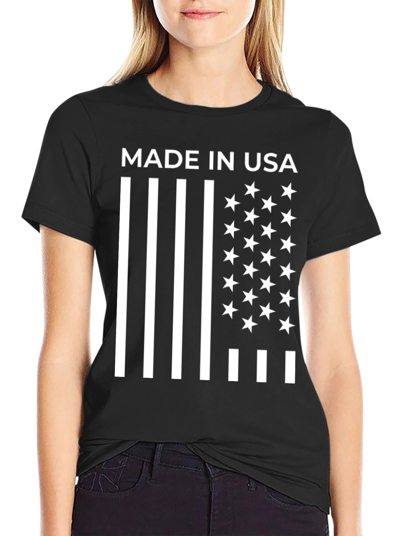 Made In USA American Flag T-Shirt