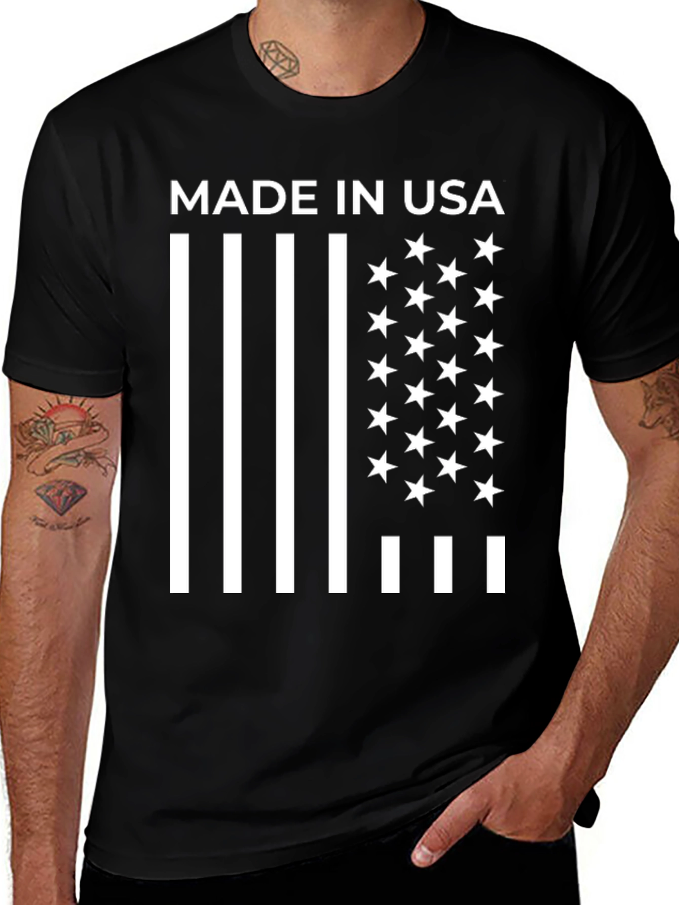Made In USA American Flag T-Shirt