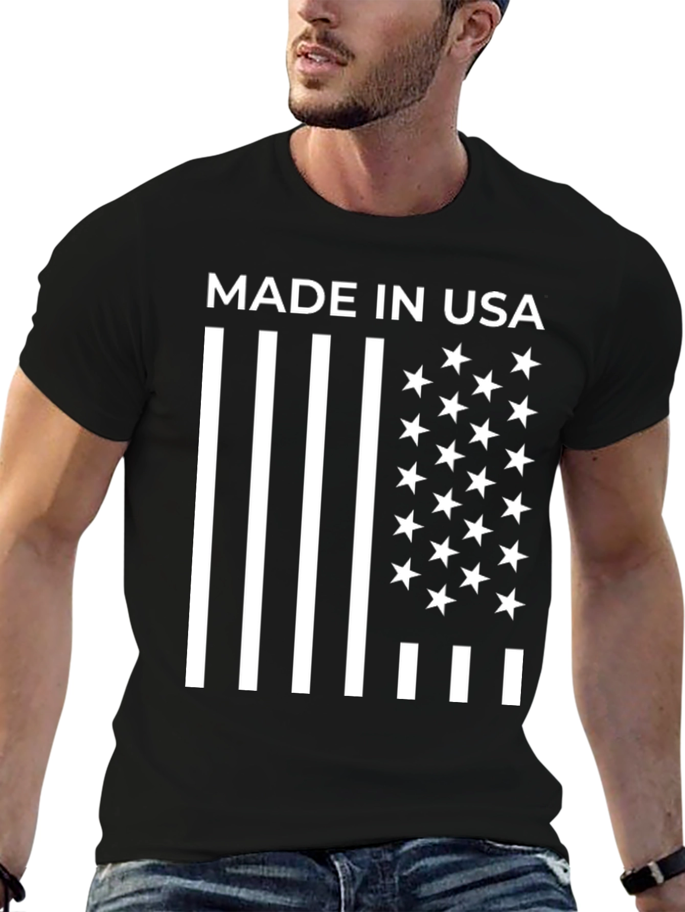 Made In USA American Flag T-Shirt