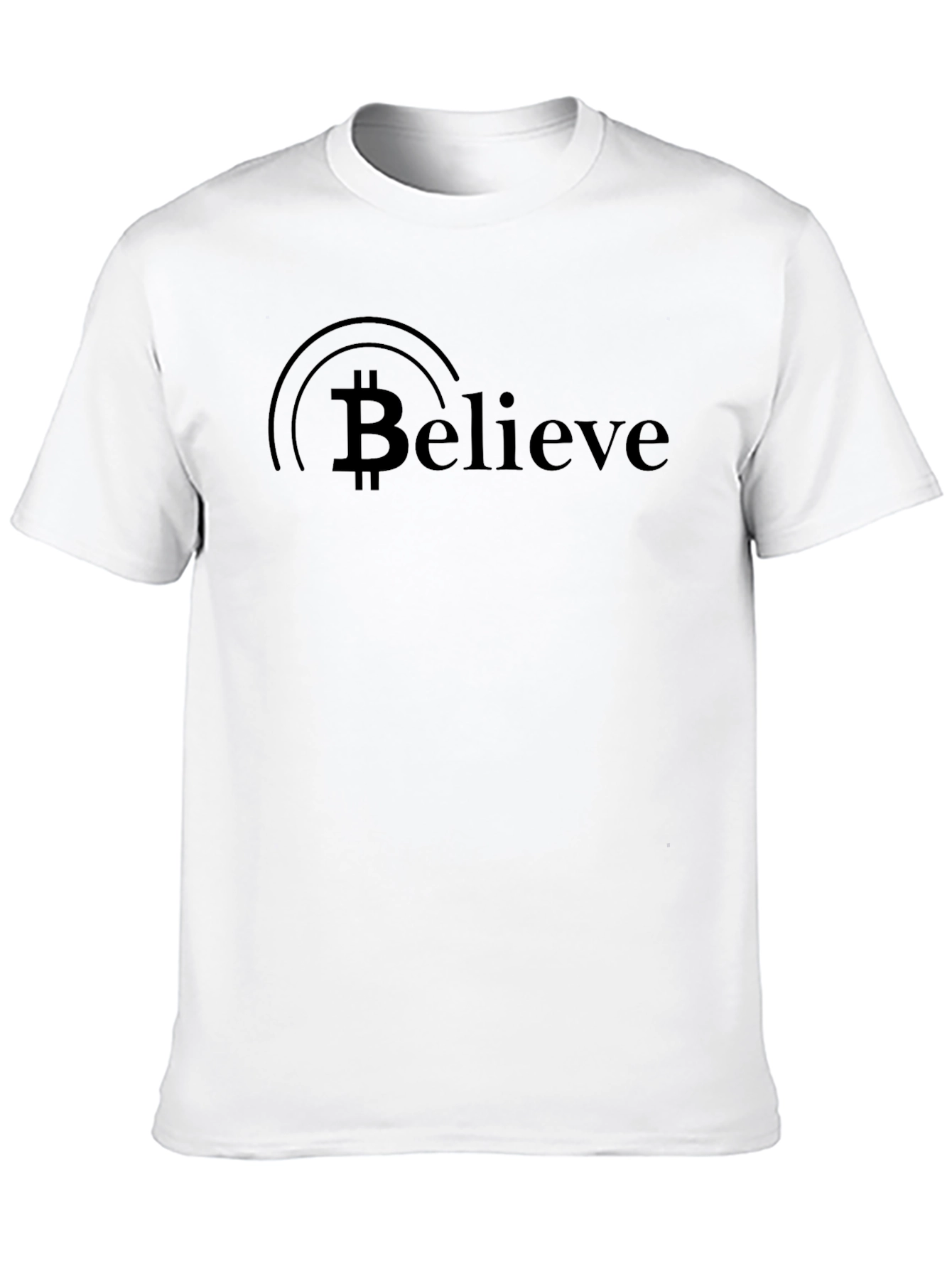 Bitcoin Believe Black T-Shirt - Crypto Enthusiast Apparel