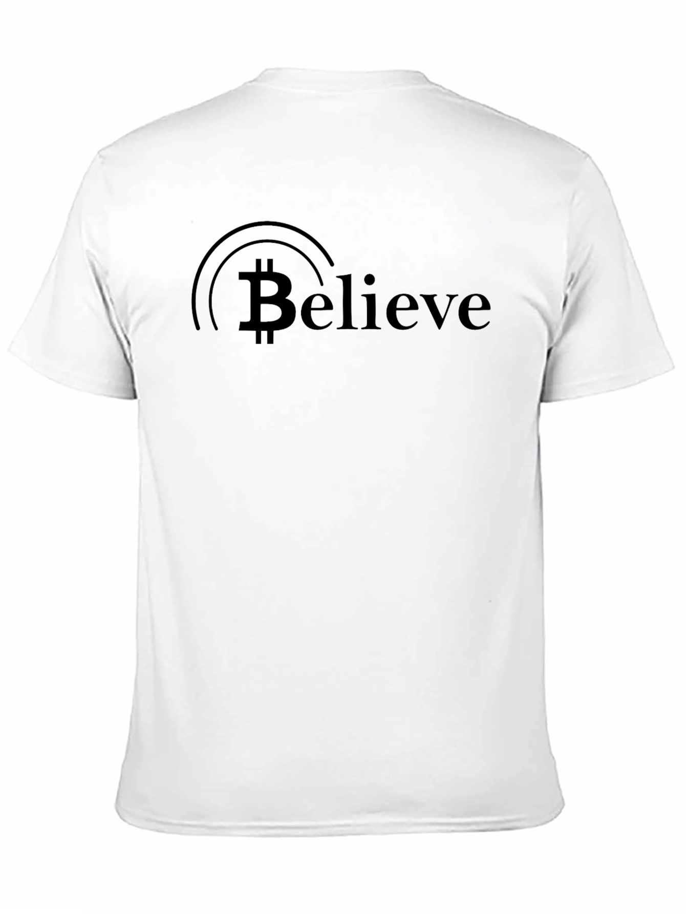 Bitcoin Believe Black T-Shirt - Crypto Enthusiast Apparel