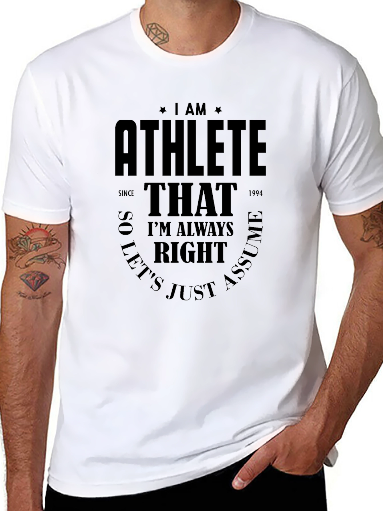 Athlete Always Right Graphic T-Shirt