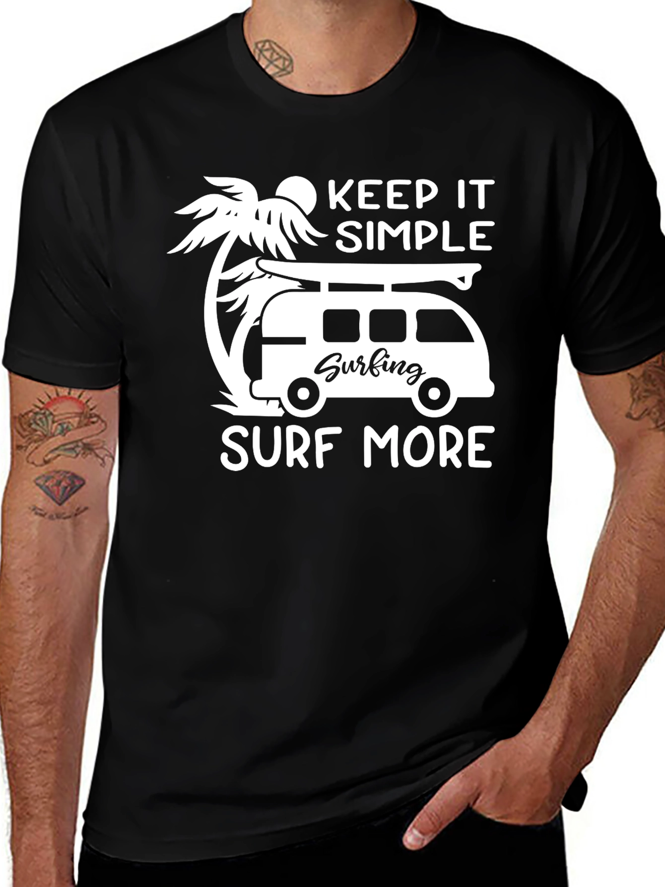 Keep It Simple Surf More Graphic Tee