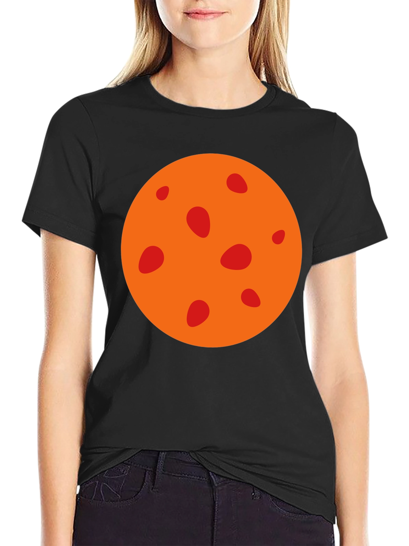 Mars Graphic Tee - Black Cotton T-Shirt