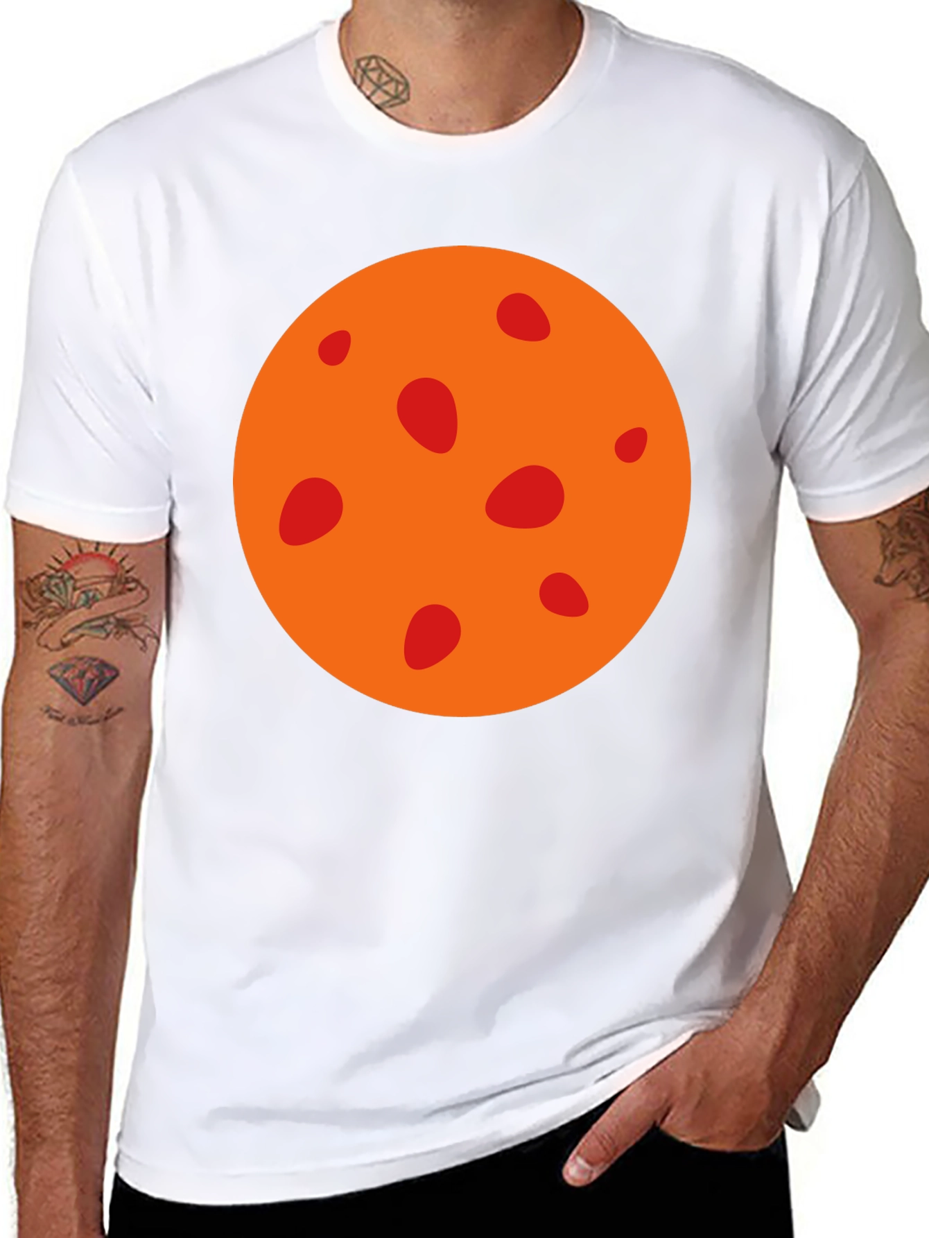 Mars Graphic Tee - Black Cotton T-Shirt
