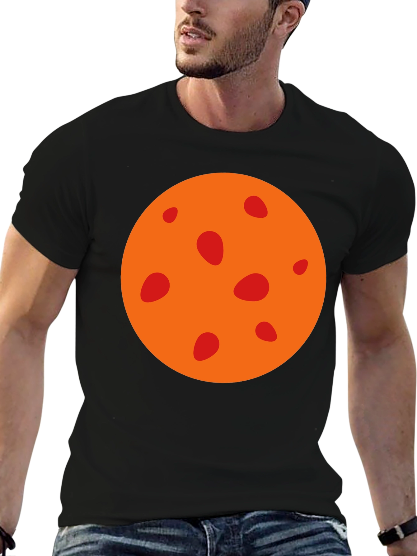 Mars Graphic Tee - Black Cotton T-Shirt