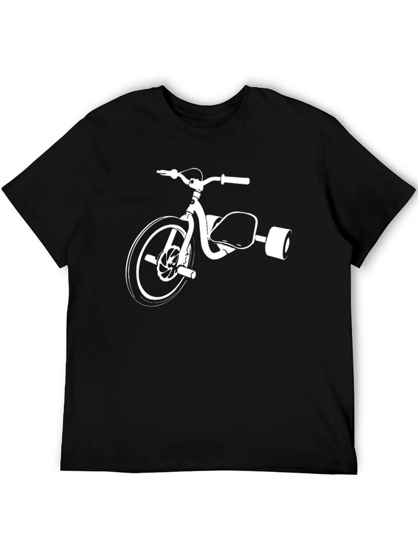 Black T-Shirt with Tricycle Design