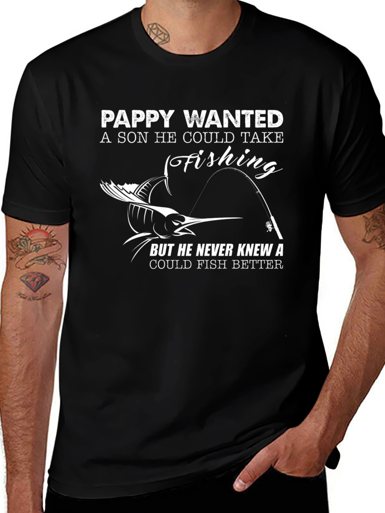 Pappy Fishing T-Shirt - Gift for Fisherman Dad
