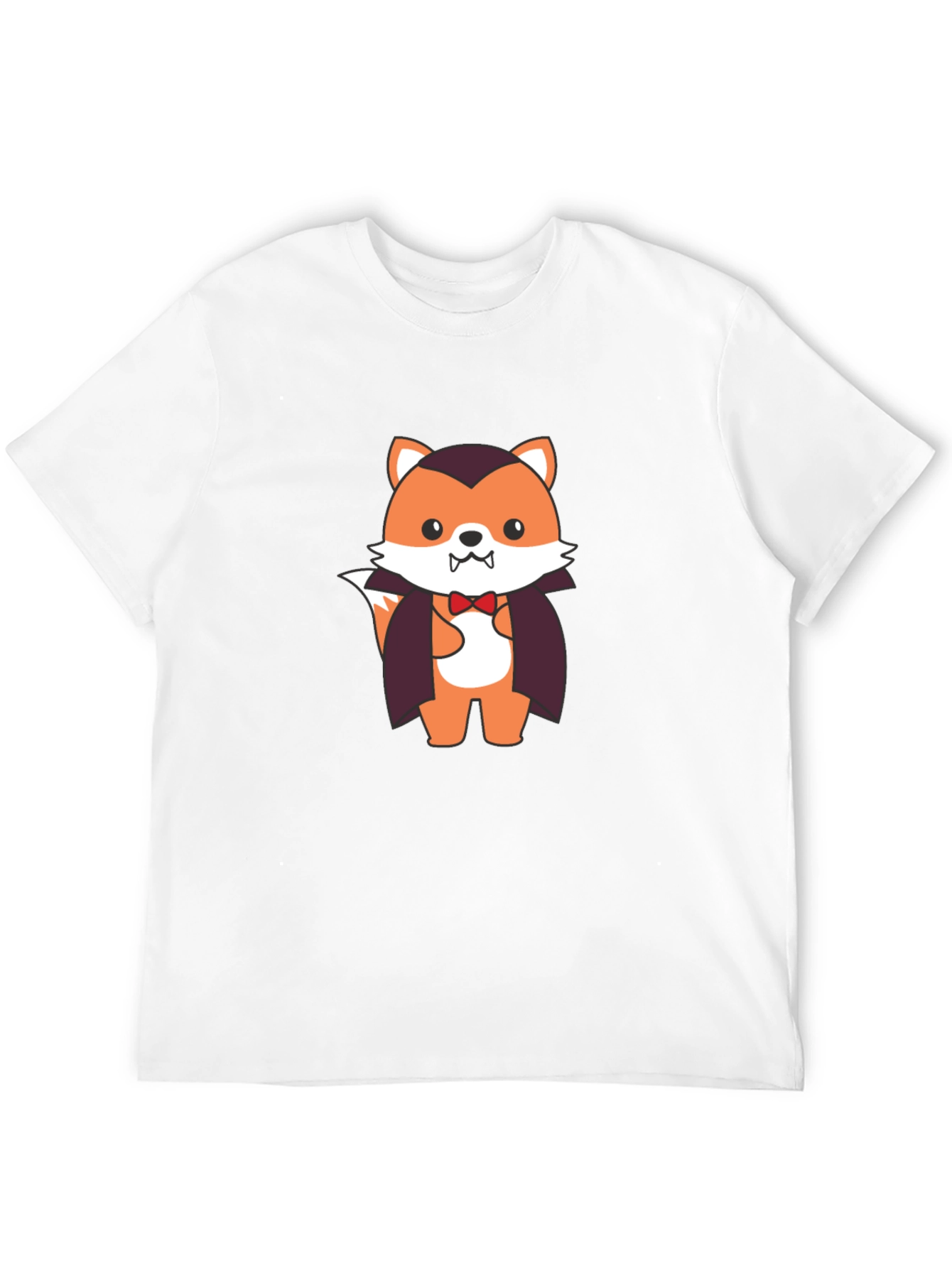 Vampire Fox Graphic Tee - Spooky Cute T-Shirt