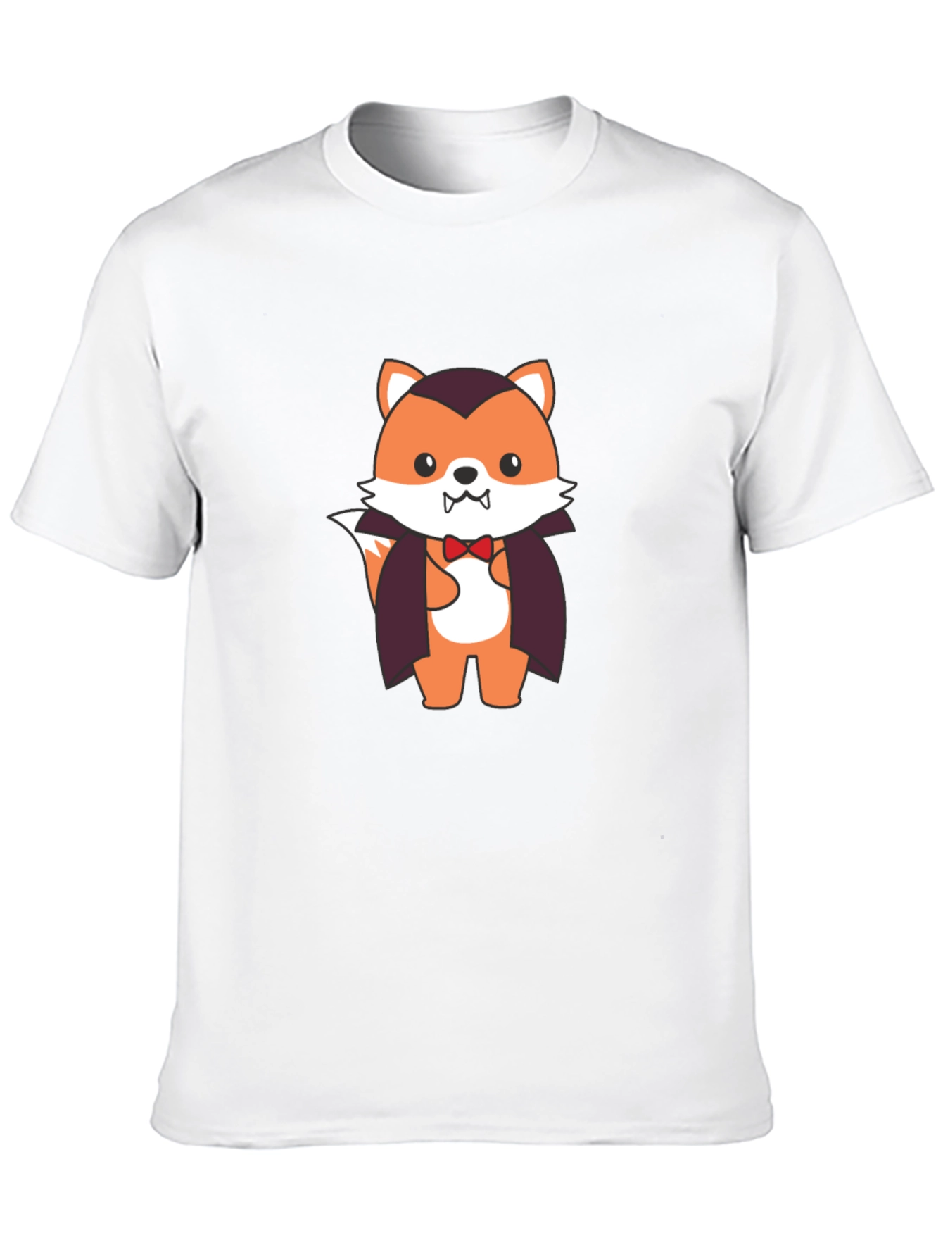 Vampire Fox Graphic Tee - Spooky Cute T-Shirt