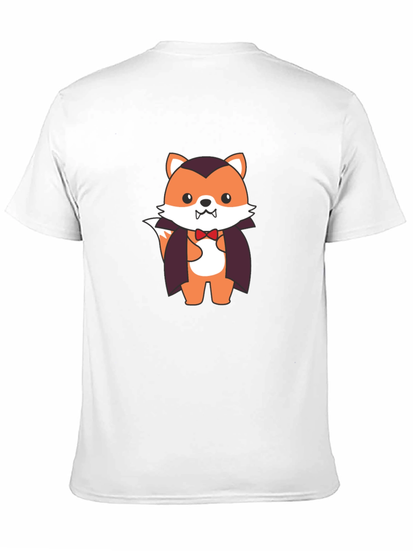 Vampire Fox Graphic Tee - Spooky Cute T-Shirt