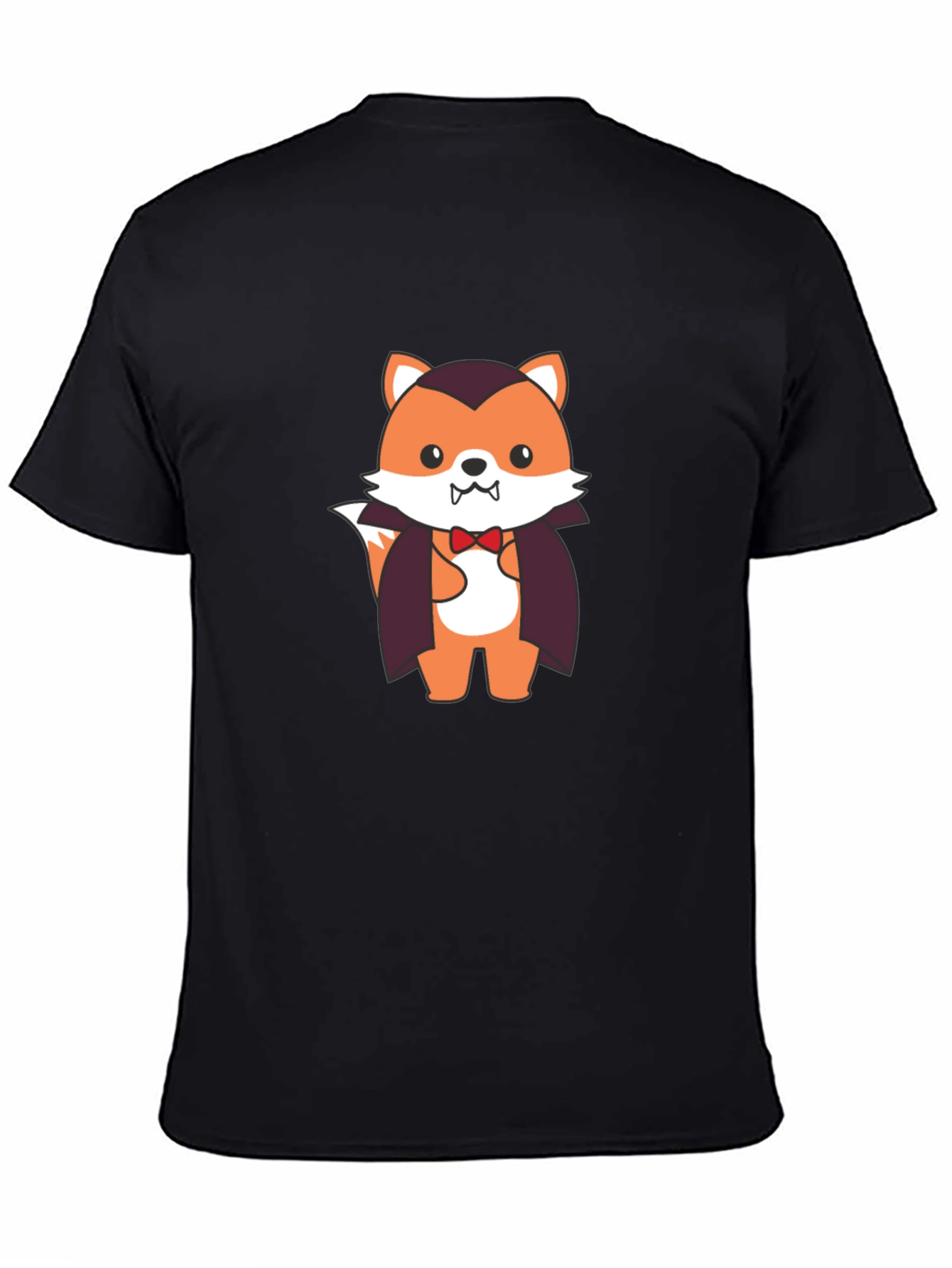 Vampire Fox Graphic Tee - Spooky Cute T-Shirt