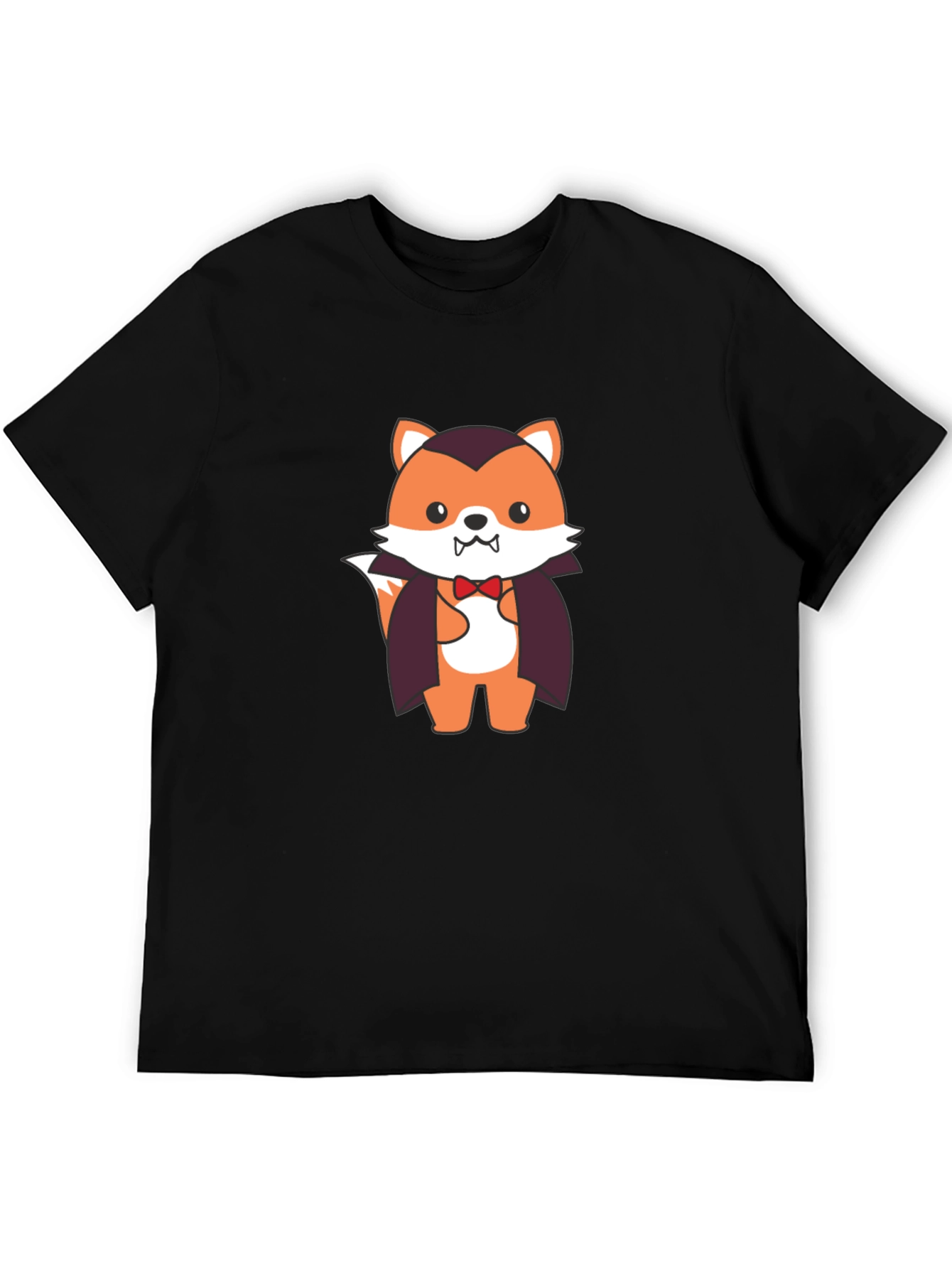 Vampire Fox Graphic Tee - Spooky Cute T-Shirt