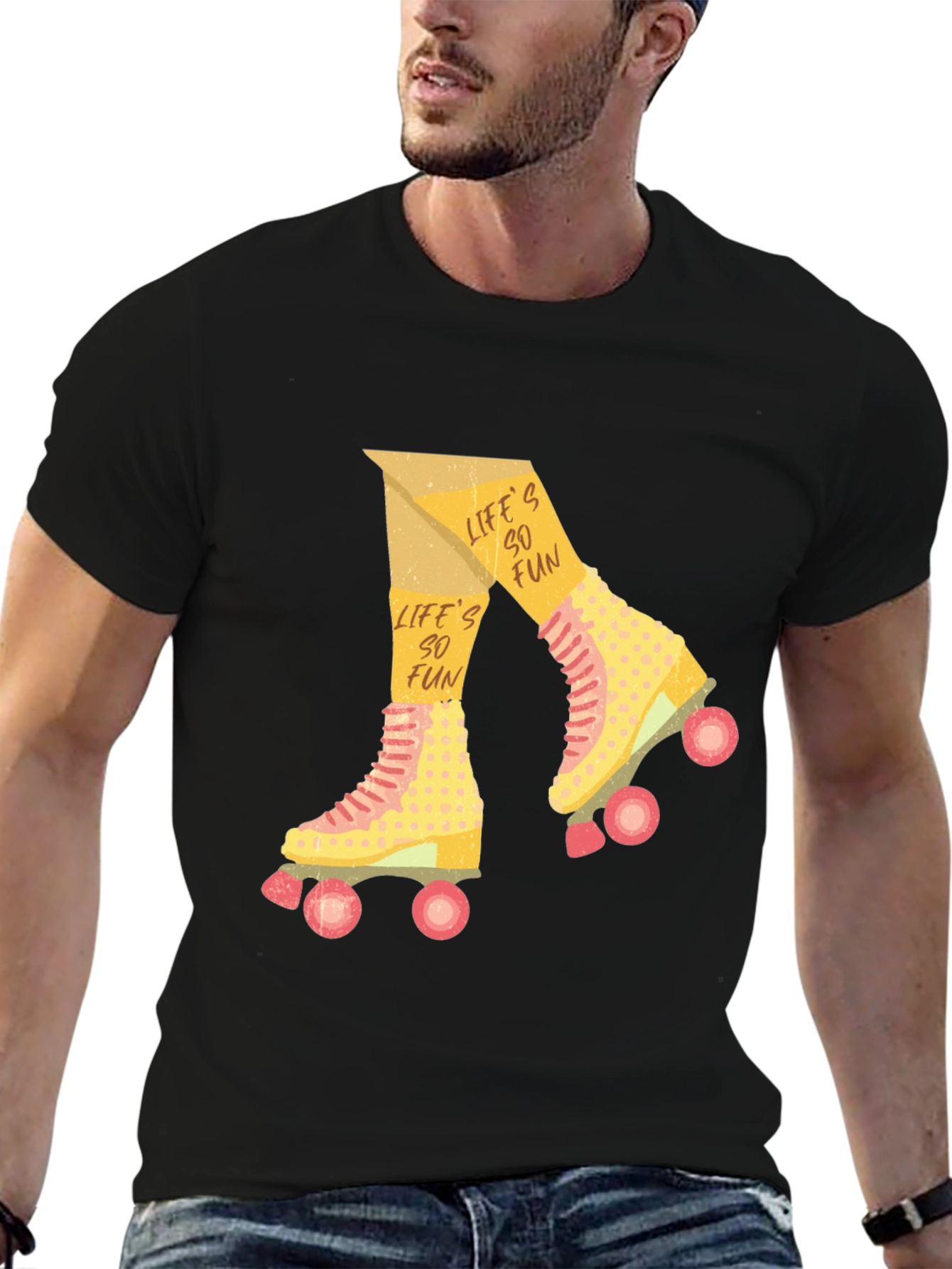 Retro Roller Skate T-Shirt - Lifes So Fun!