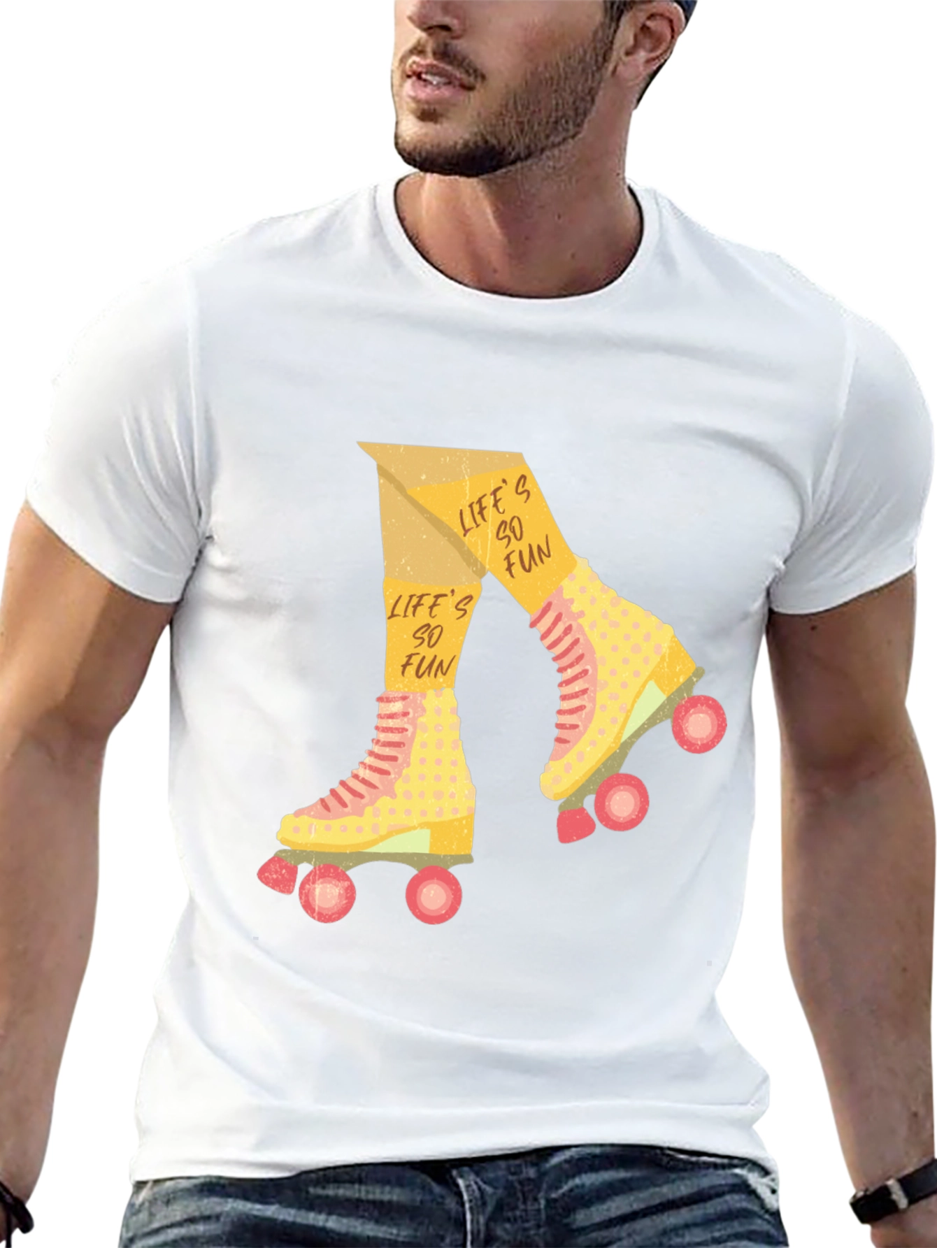 Retro Roller Skate T-Shirt - Lifes So Fun!