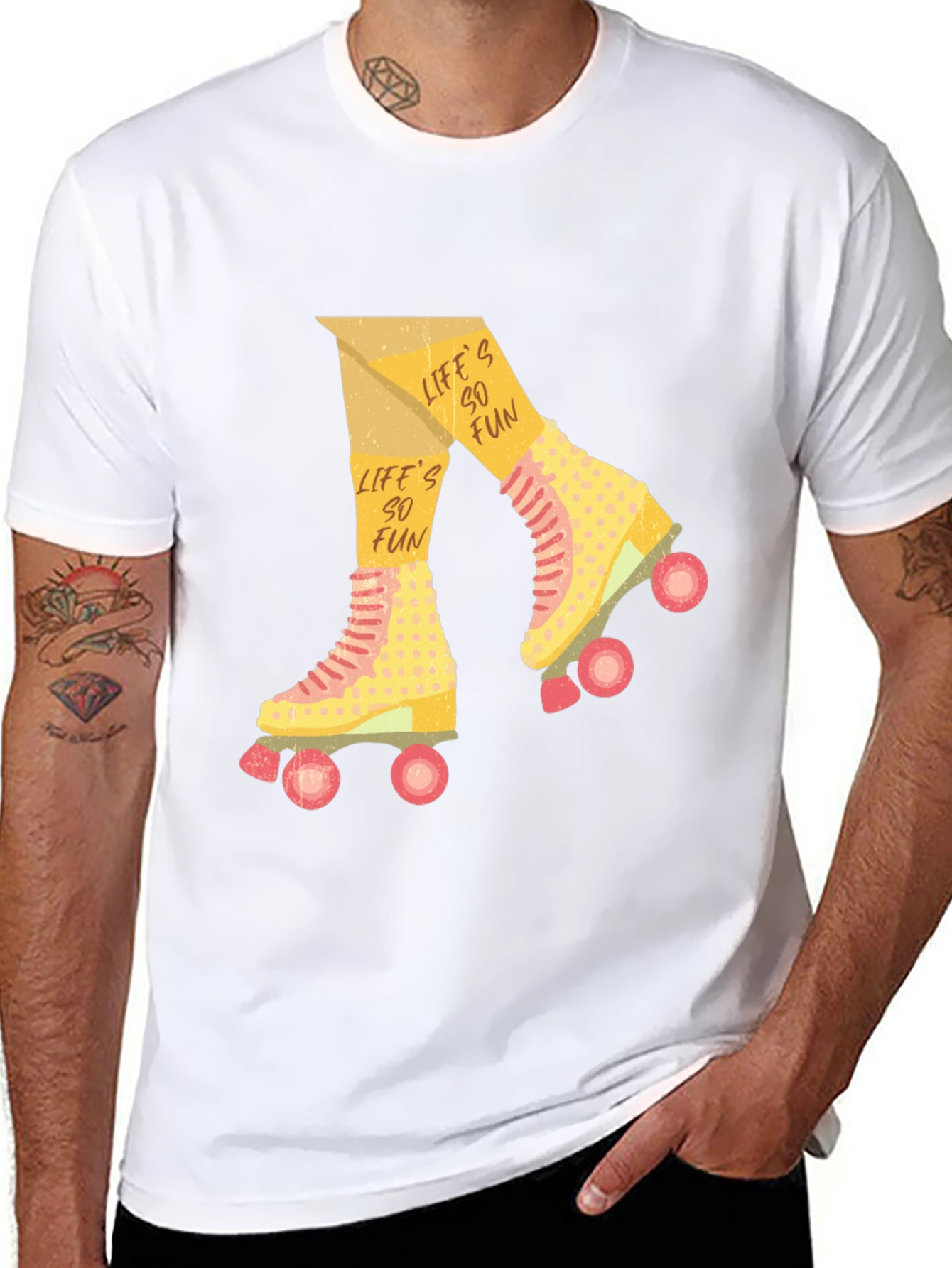 Retro Roller Skate T-Shirt - Lifes So Fun!