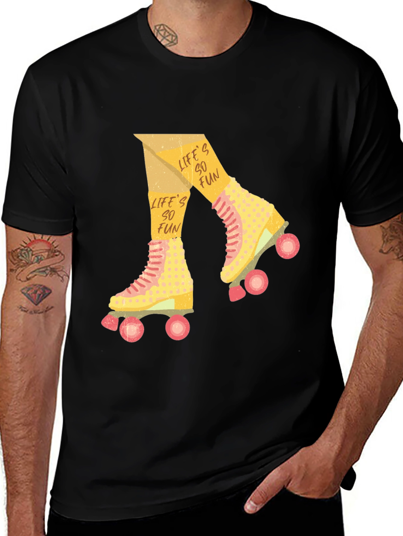 Retro Roller Skate T-Shirt - Lifes So Fun!