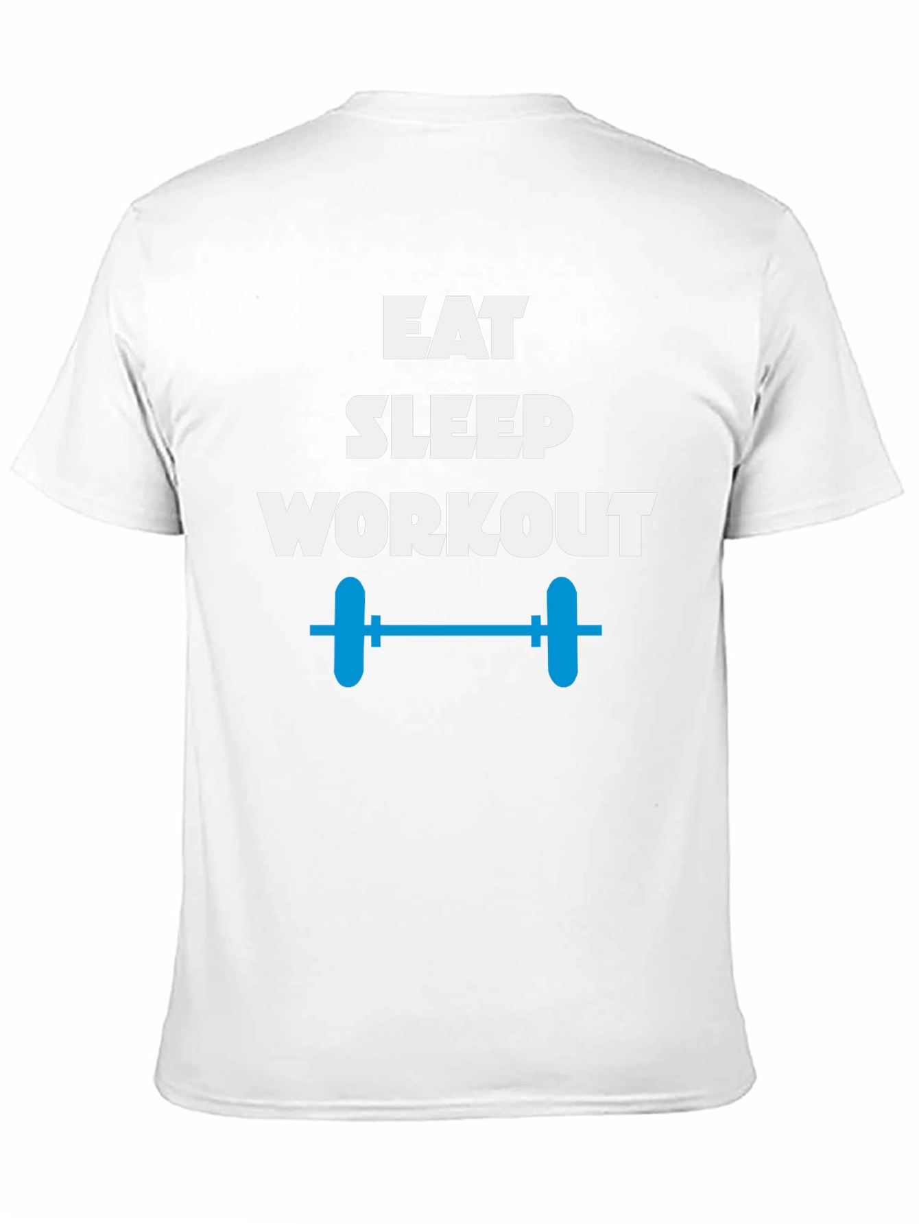 Eat Sleep Workout Black T-Shirt Gym Fitness Tee