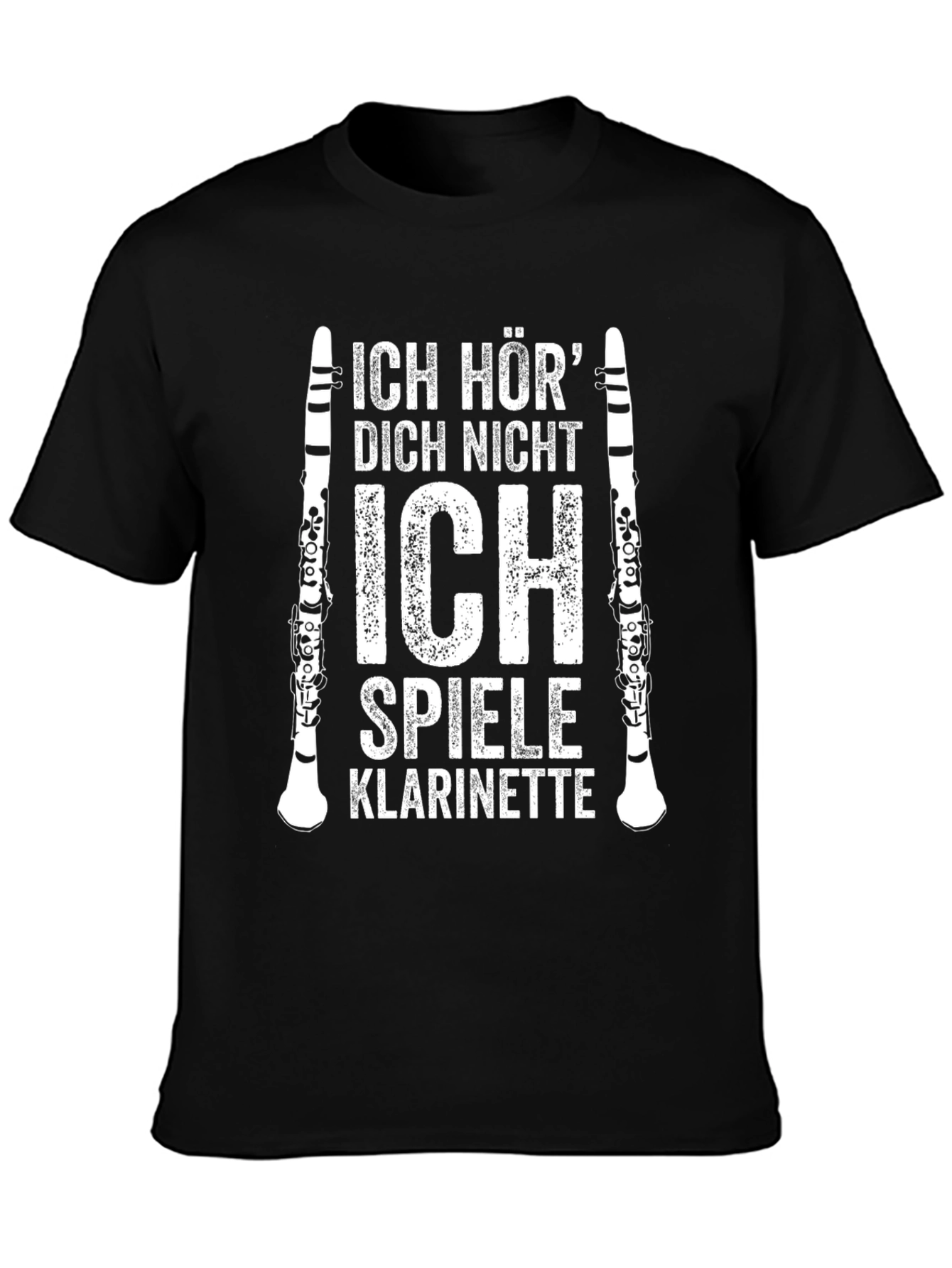 Ich Spiele Klarinette Mens T-Shirt