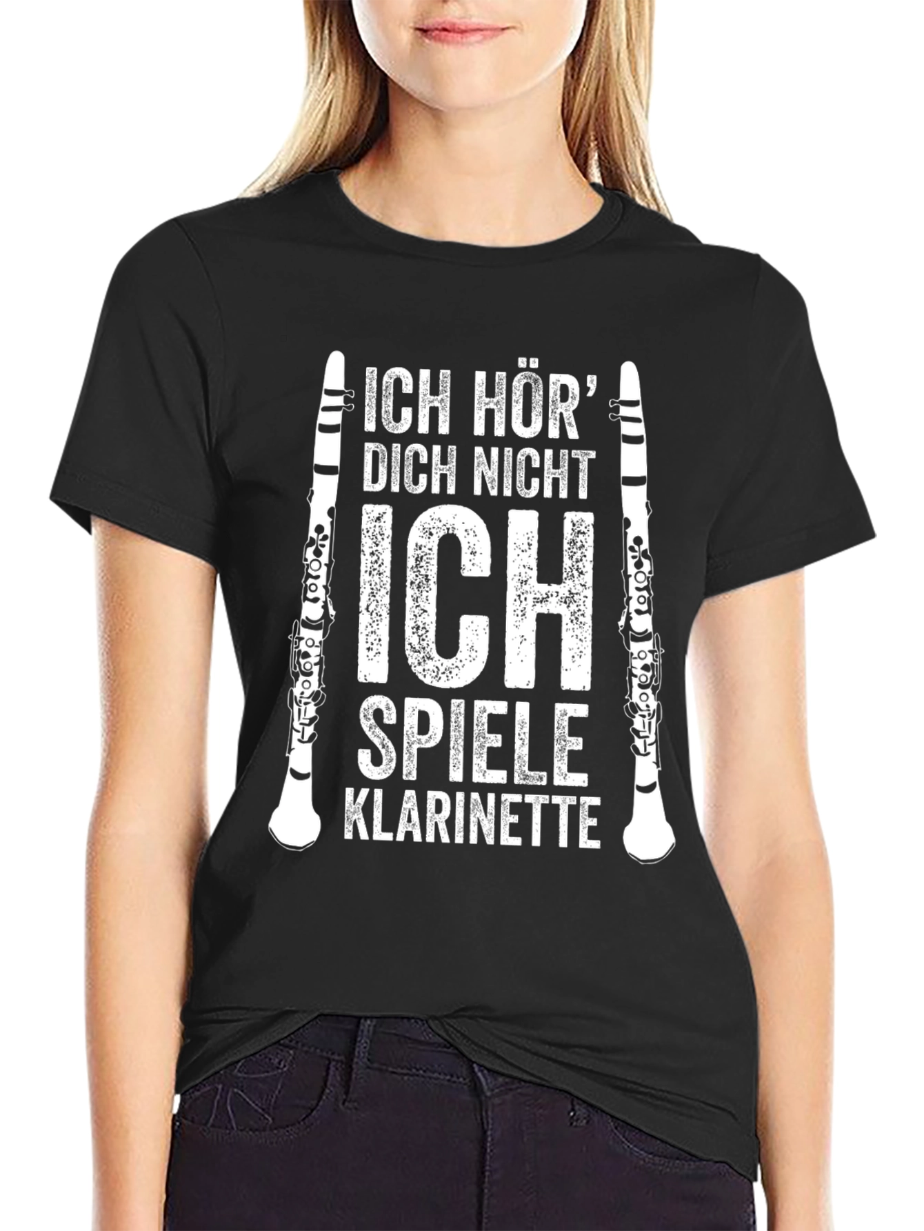 Ich Spiele Klarinette Mens T-Shirt
