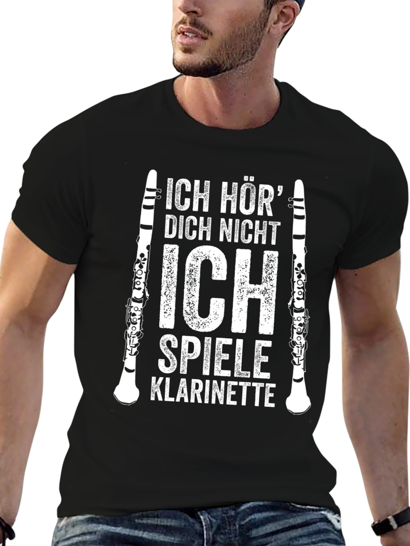 Ich Spiele Klarinette Mens T-Shirt