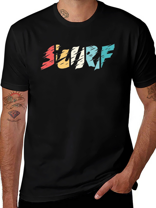 Surf Graphic Tee - Retro Wave Design