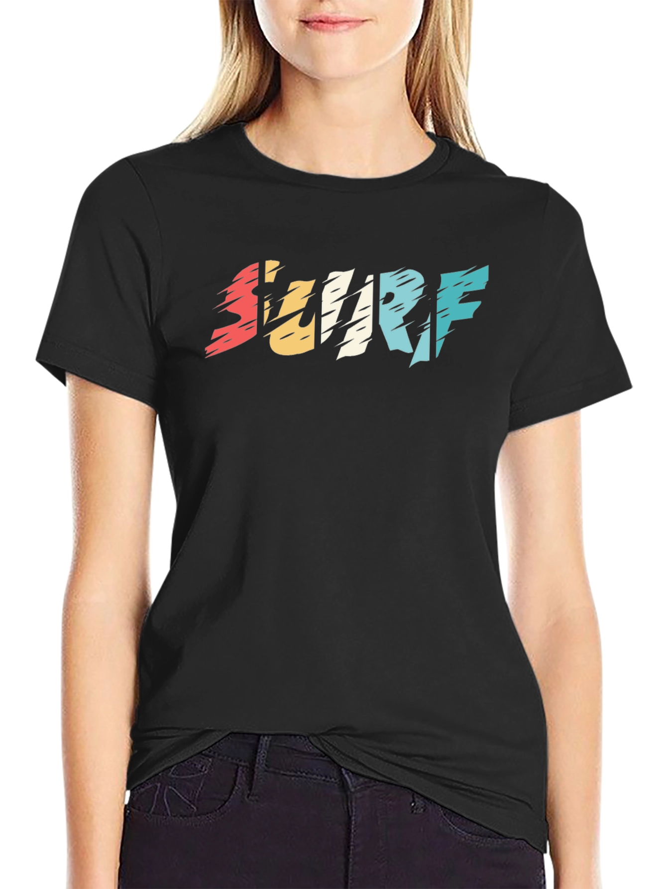Surf Graphic Tee - Retro Wave Design