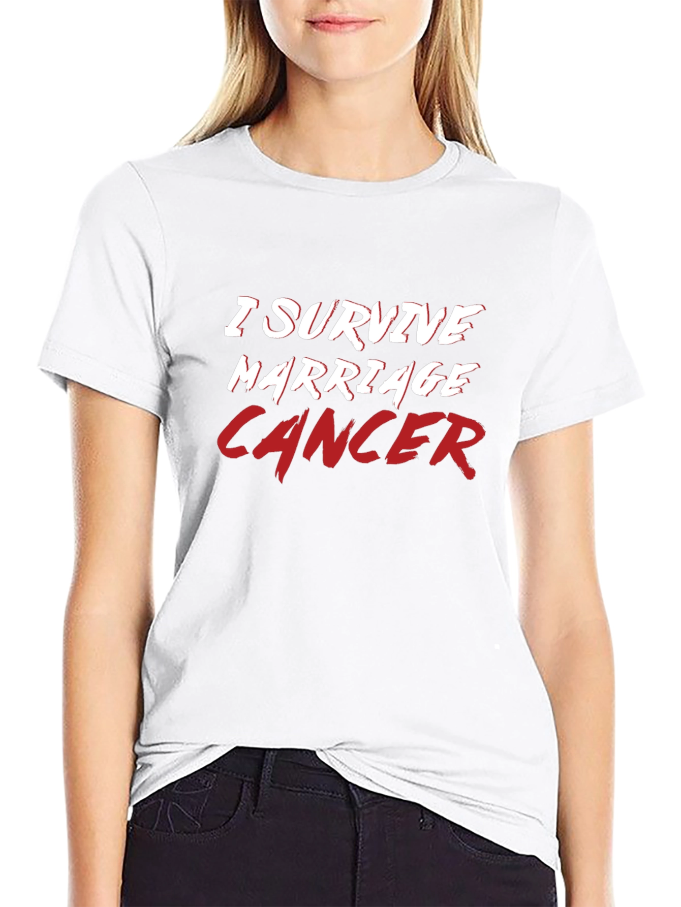 I Survived Marriage & Cancer Graphic T-Shirt