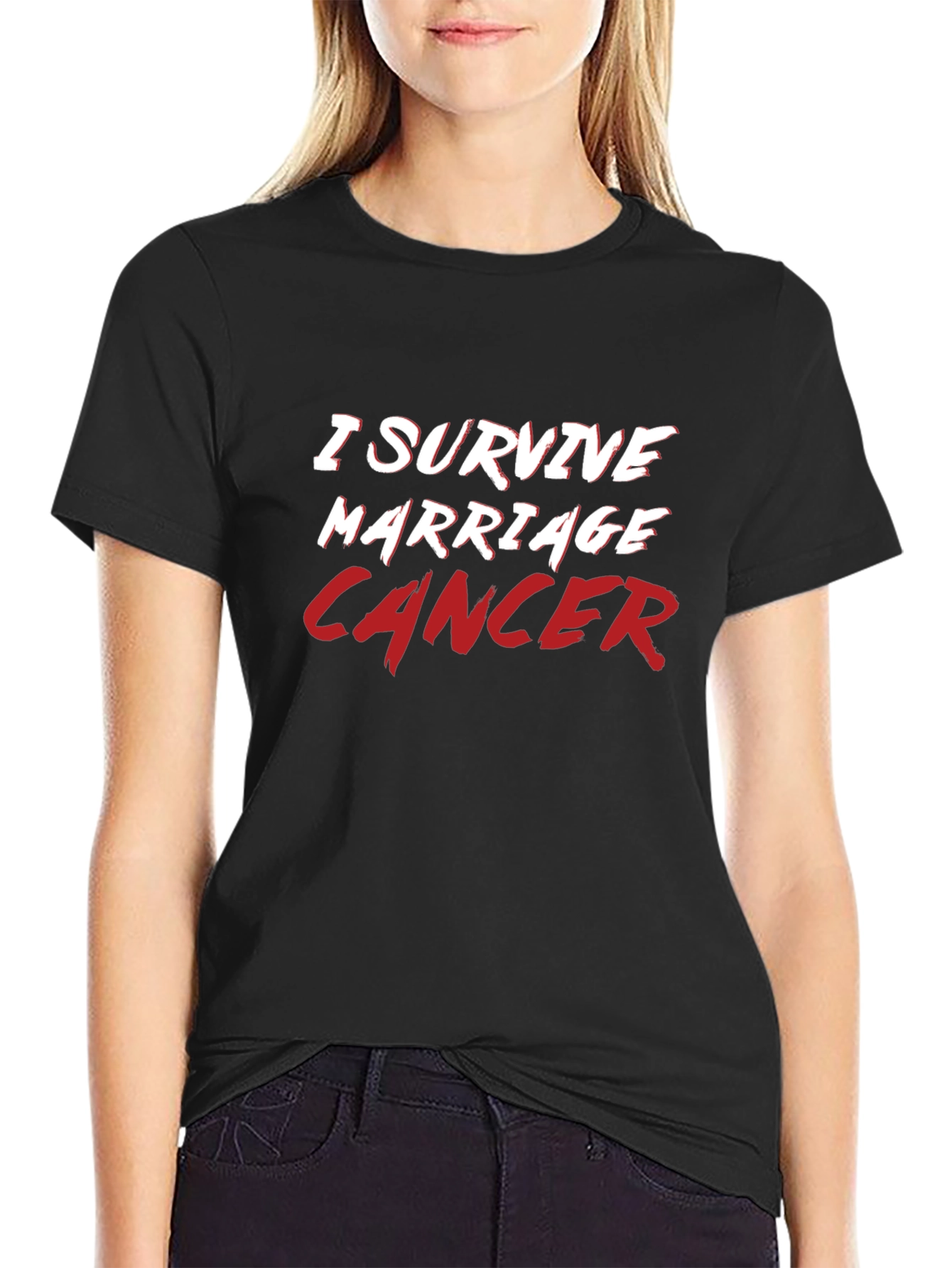 I Survived Marriage & Cancer Graphic T-Shirt